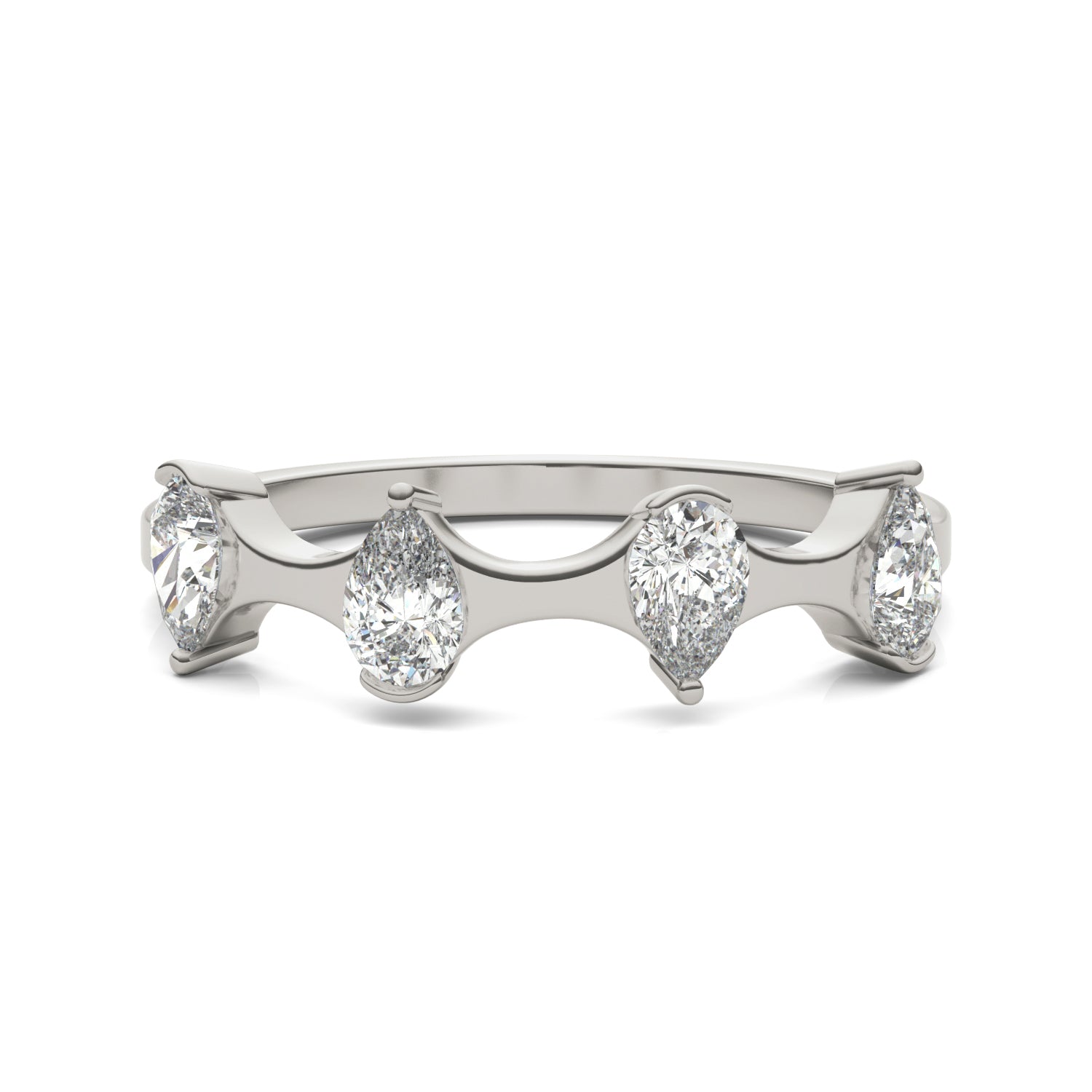 5/8 CTW Pear Caydia® Lab Grown Diamond Four Stone Fashion Ring