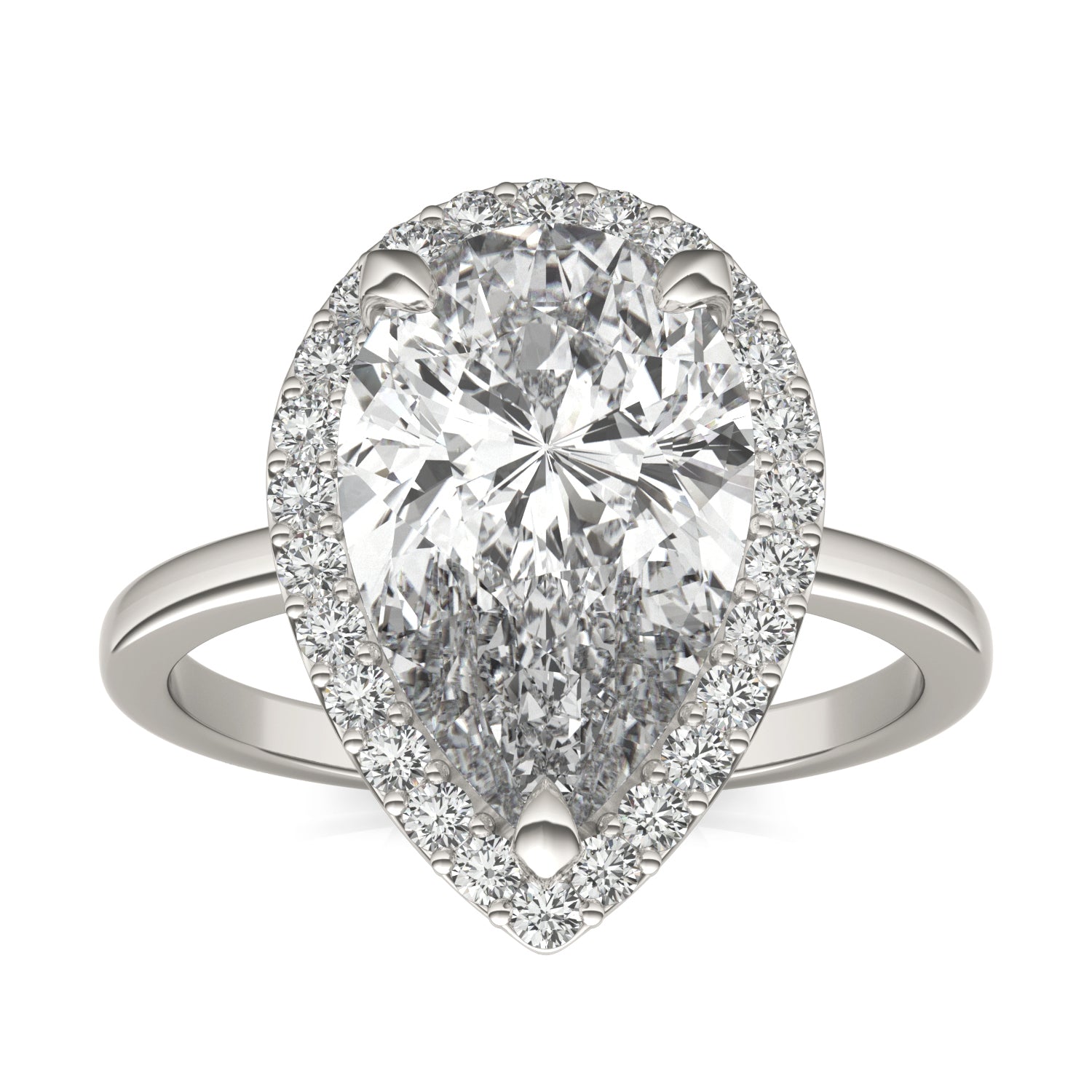 4 1/3 CTW Pear Caydia® Lab Grown Diamond Ring