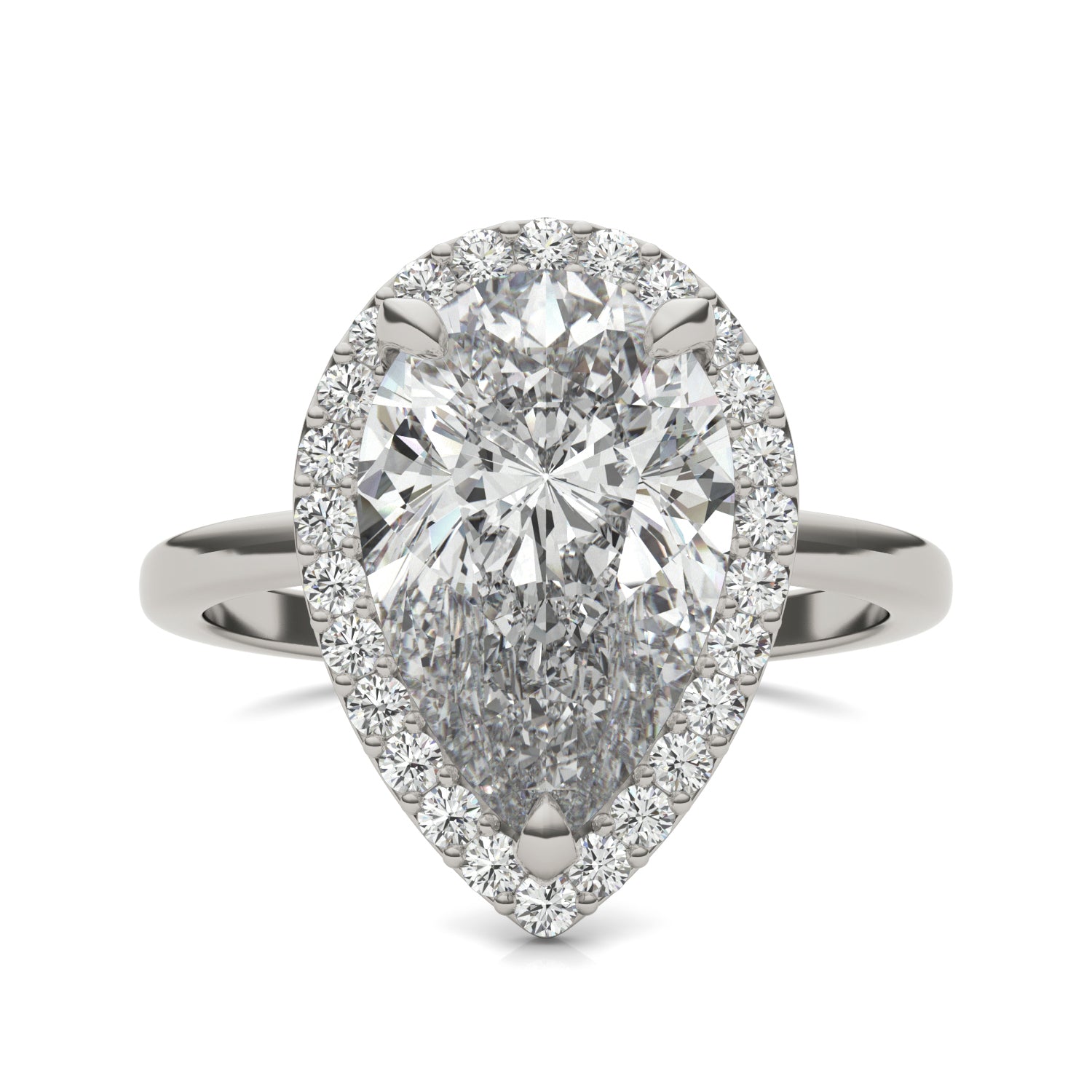 4 1/3 CTW Pear Caydia® Lab Grown Diamond Ring