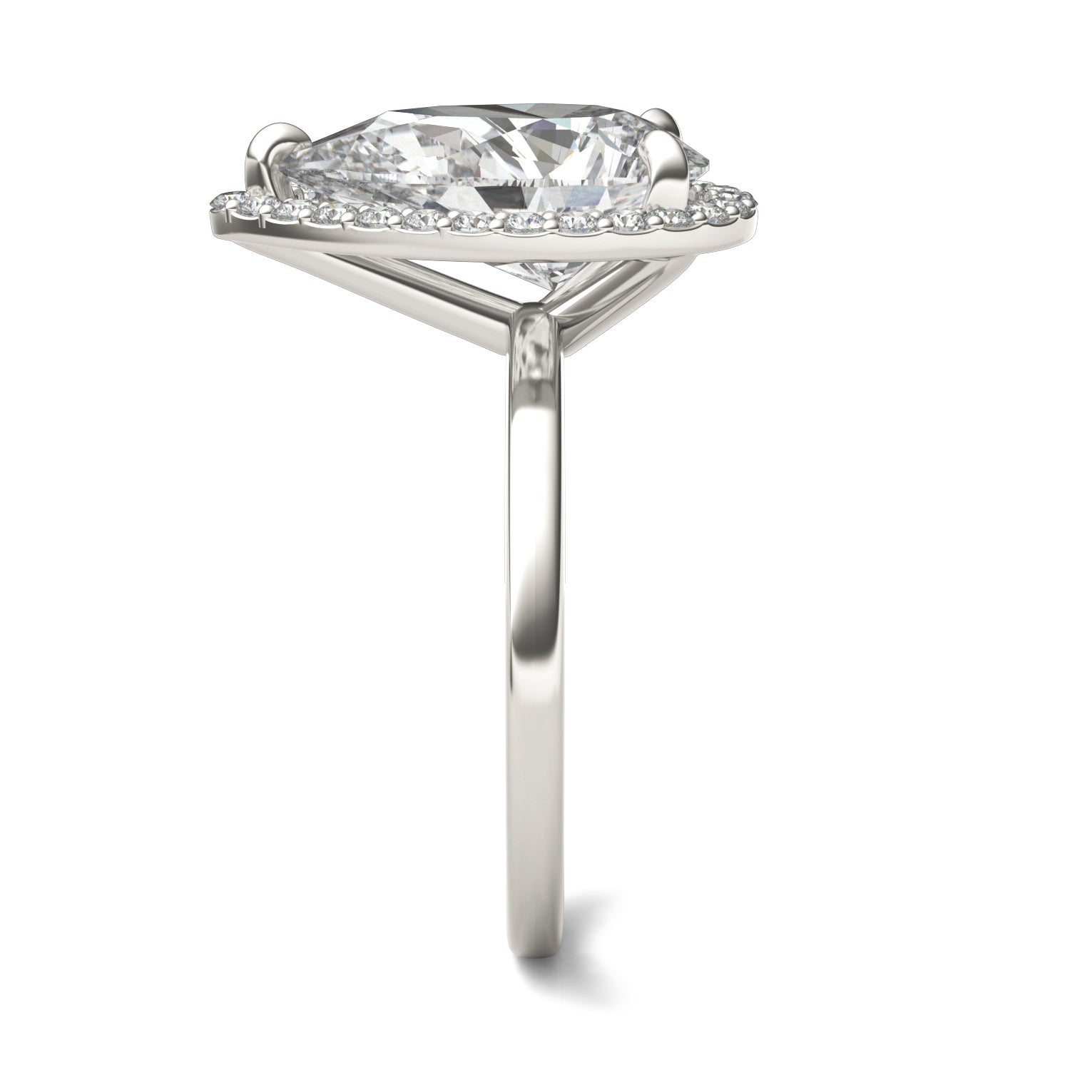 4 1/3 CTW Pear Caydia® Lab Grown Diamond Ring