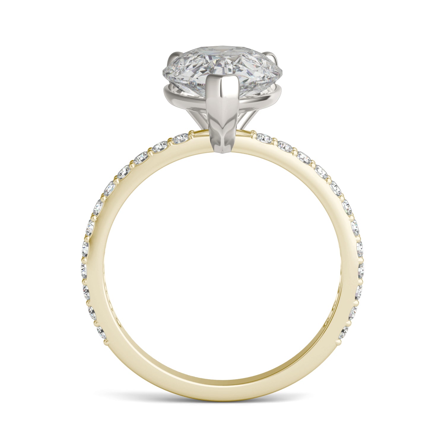 4 2/5 CTW Pear Caydia® Lab Grown Diamond Ring