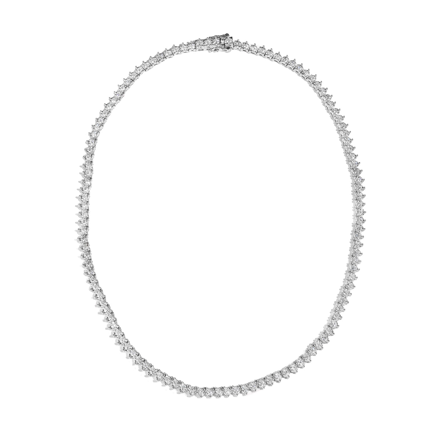 5.57 CTW DEW Round Forever Classic™ Moissanite Tennis Necklace