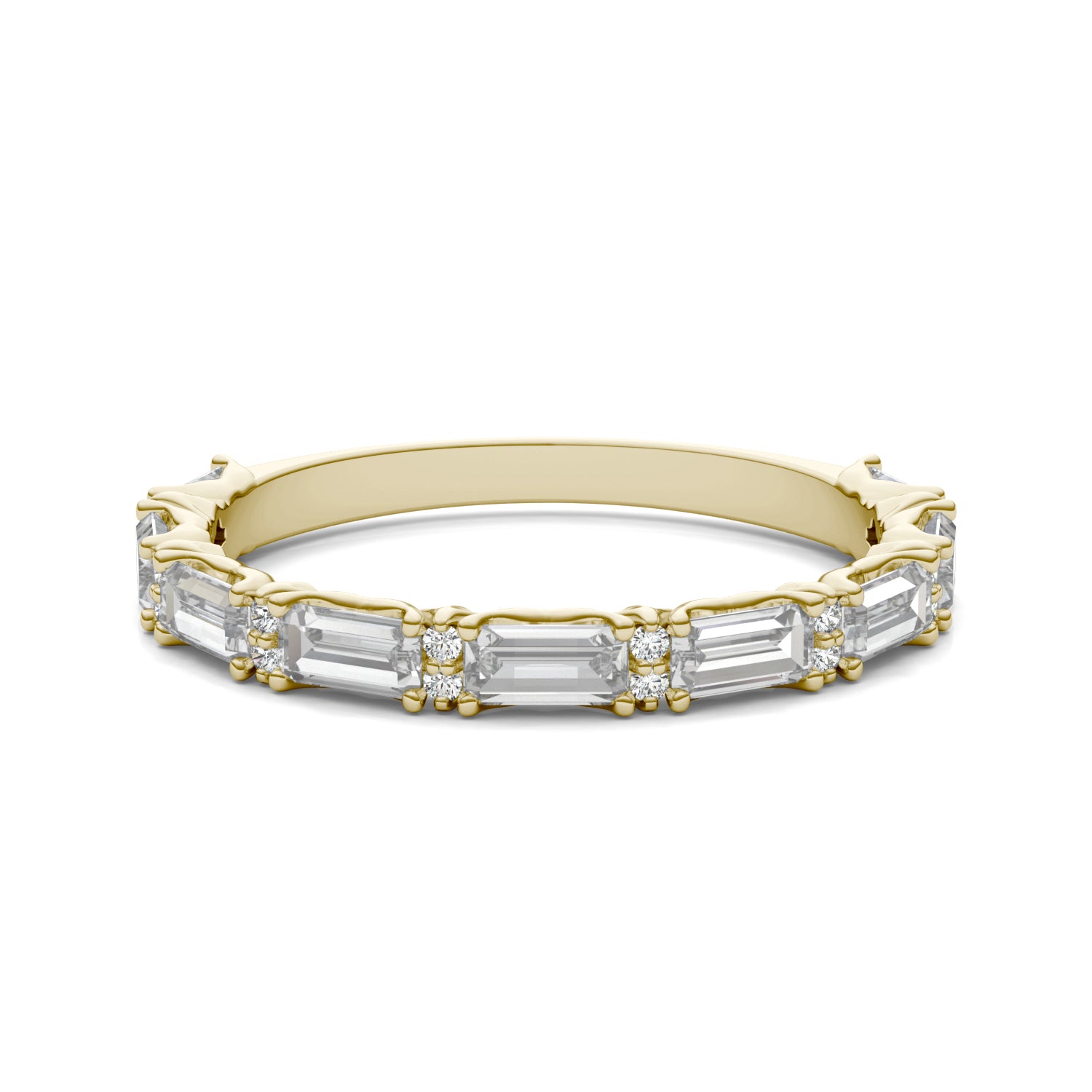 1 1/4 CTW Straight Baguette Caydia® Lab Grown Diamond Ring