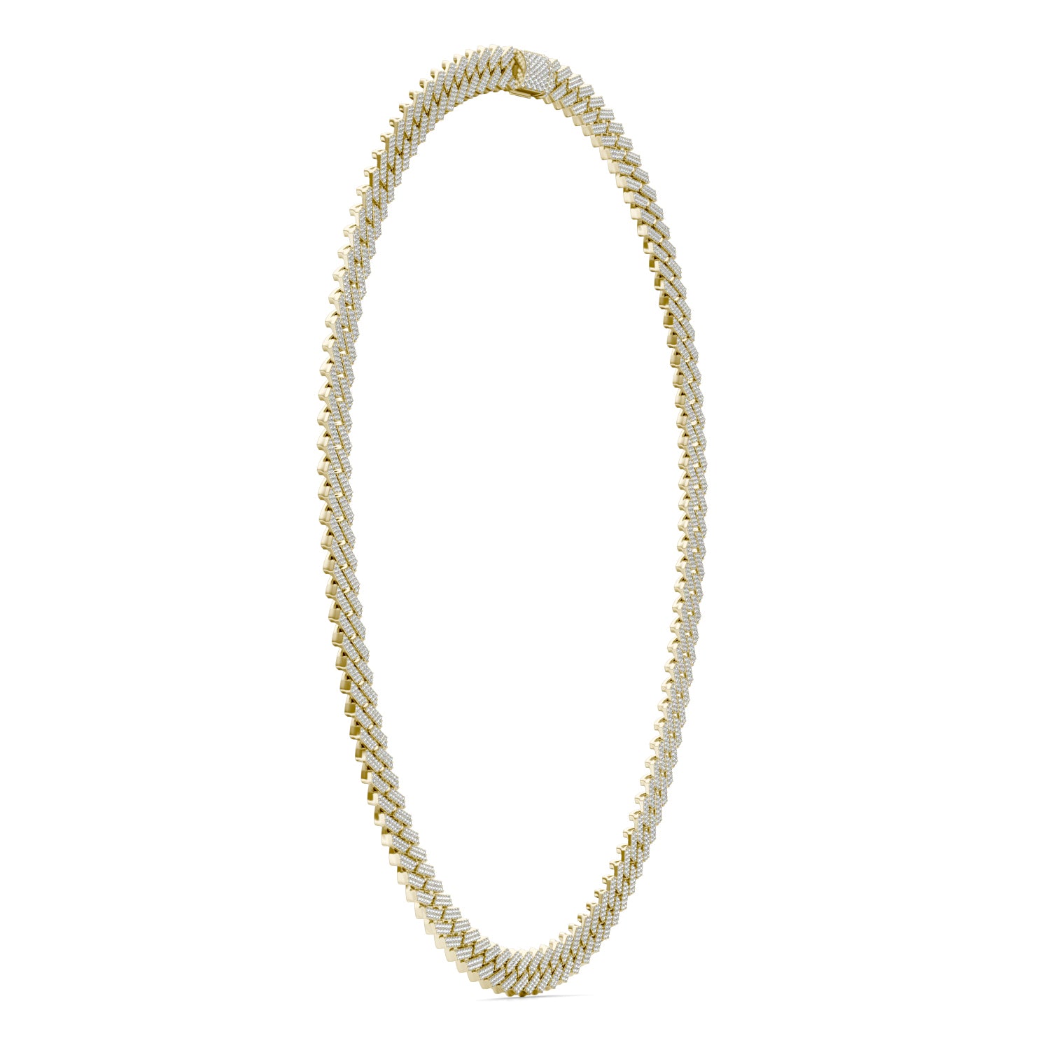 20 1/4 CTW Round Caydia® Lab Grown Diamond Cuban Link 22in Necklace