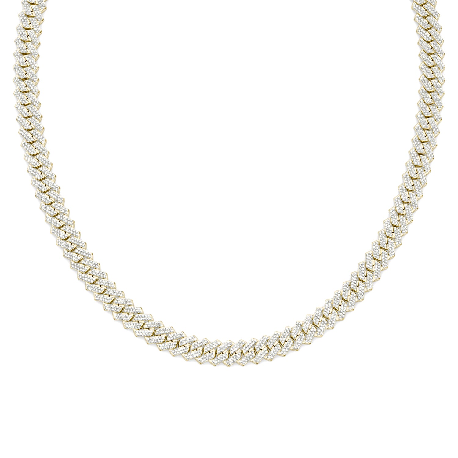 20 1/4 CTW Round Caydia® Lab Grown Diamond Cuban Link 22in Necklace