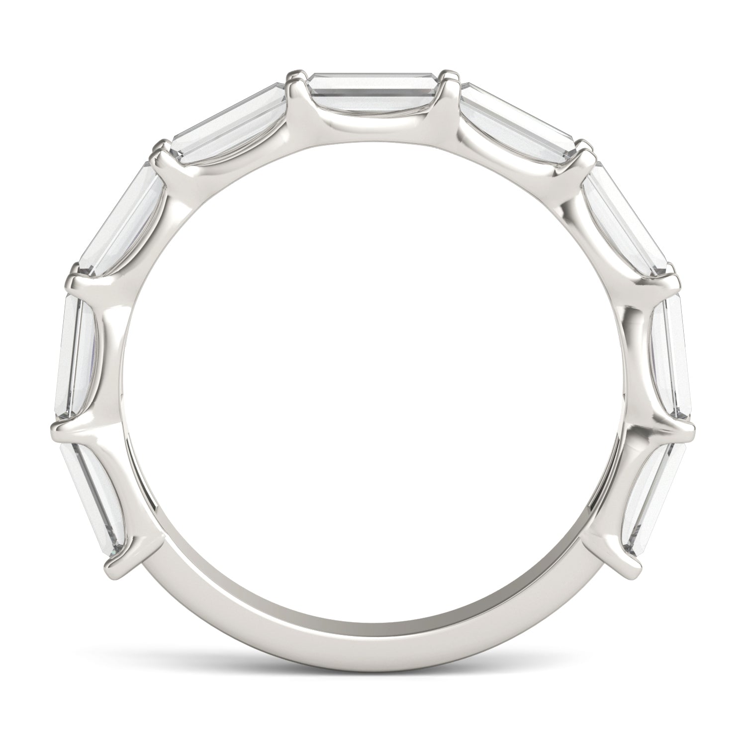 1 1/2 CTW Straight Baguette Caydia® Lab Grown Diamond East-West Set Anniversary Ring