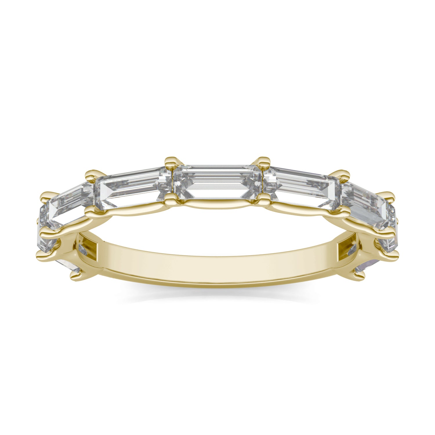 1 1/2 CTW Straight Baguette Caydia® Lab Grown Diamond East-West Set Anniversary Ring