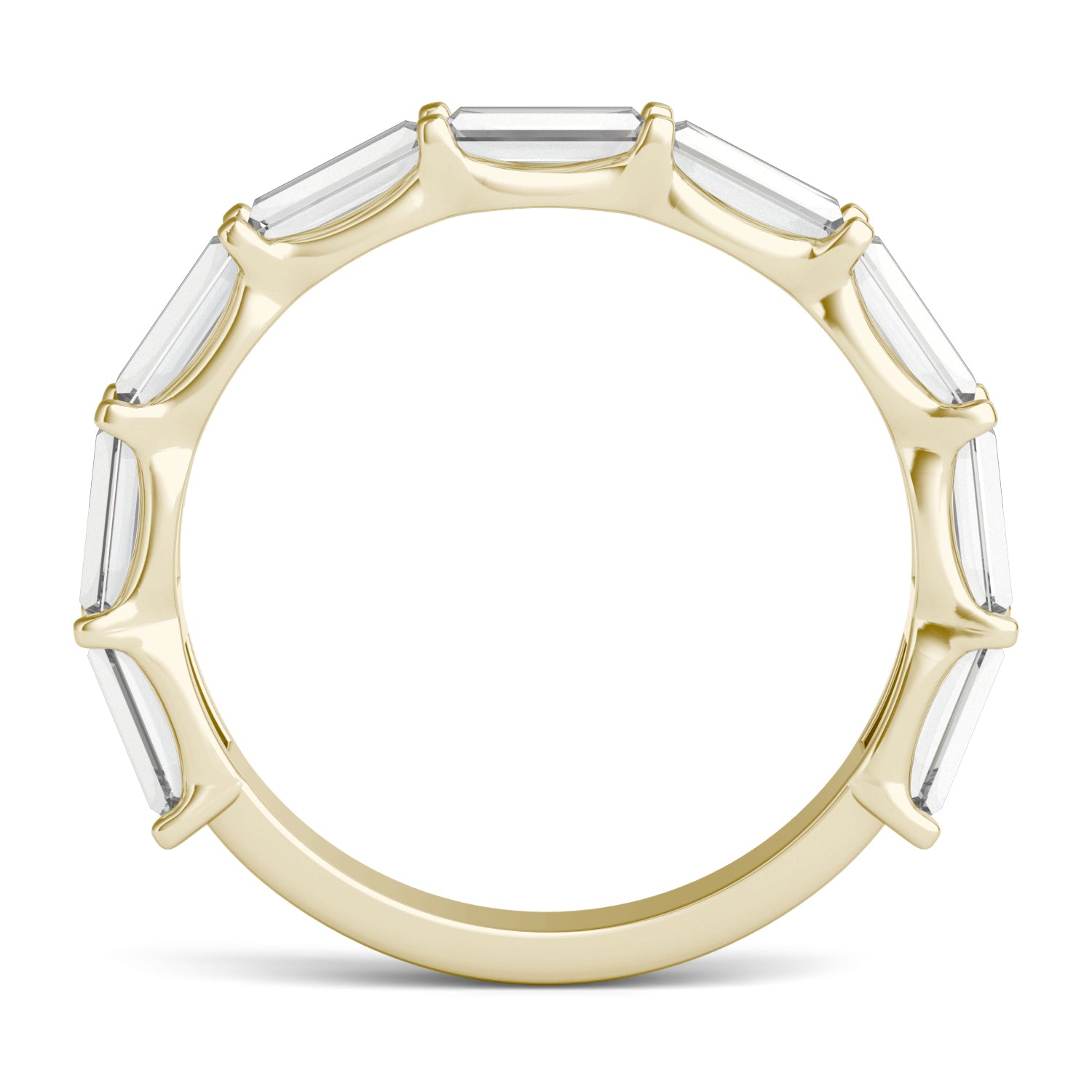 1 1/2 CTW Straight Baguette Caydia® Lab Grown Diamond East-West Set Anniversary Ring