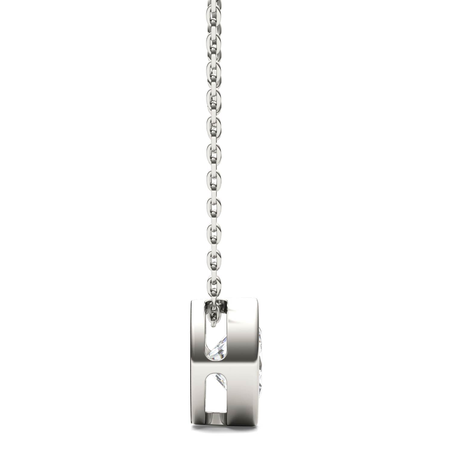 1.00 CTW DEW Round Forever Bright™ Moissanite Necklace