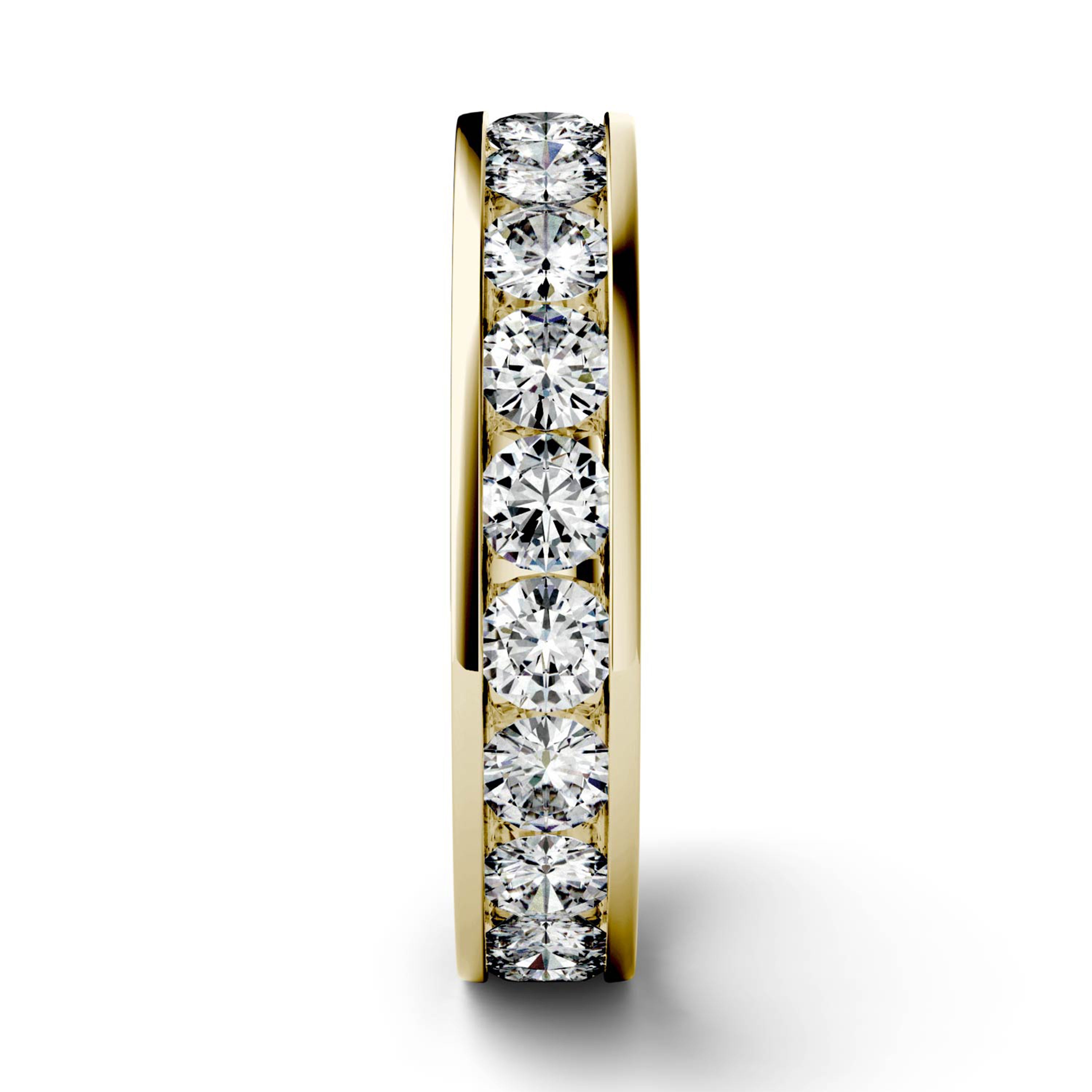 2.10 CTW DEW Round Forever One™ Moissanite Channel Set Eternity Band Ring