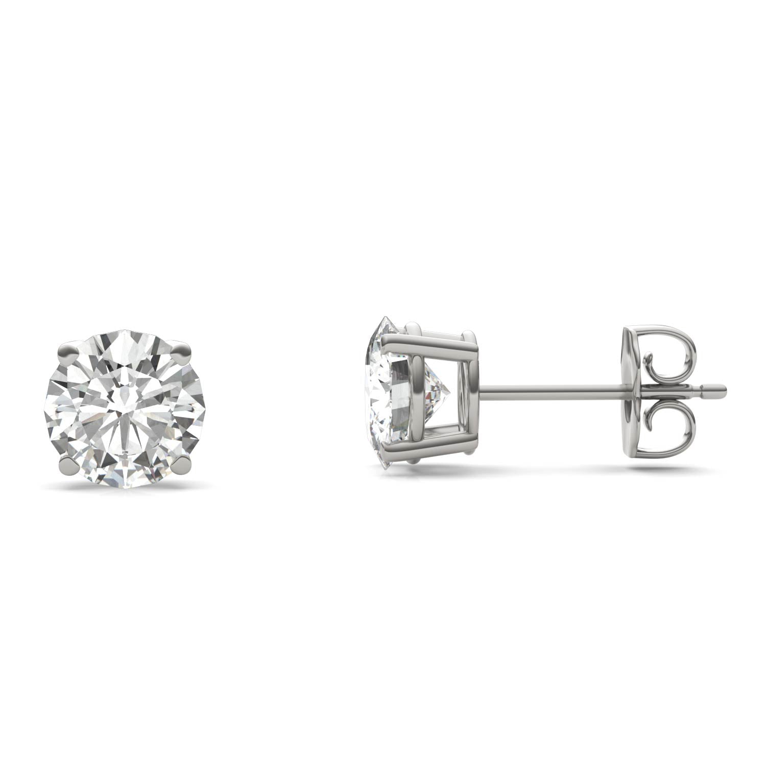 2.00 CTW DEW Round Forever Bright™ Moissanite Earrings