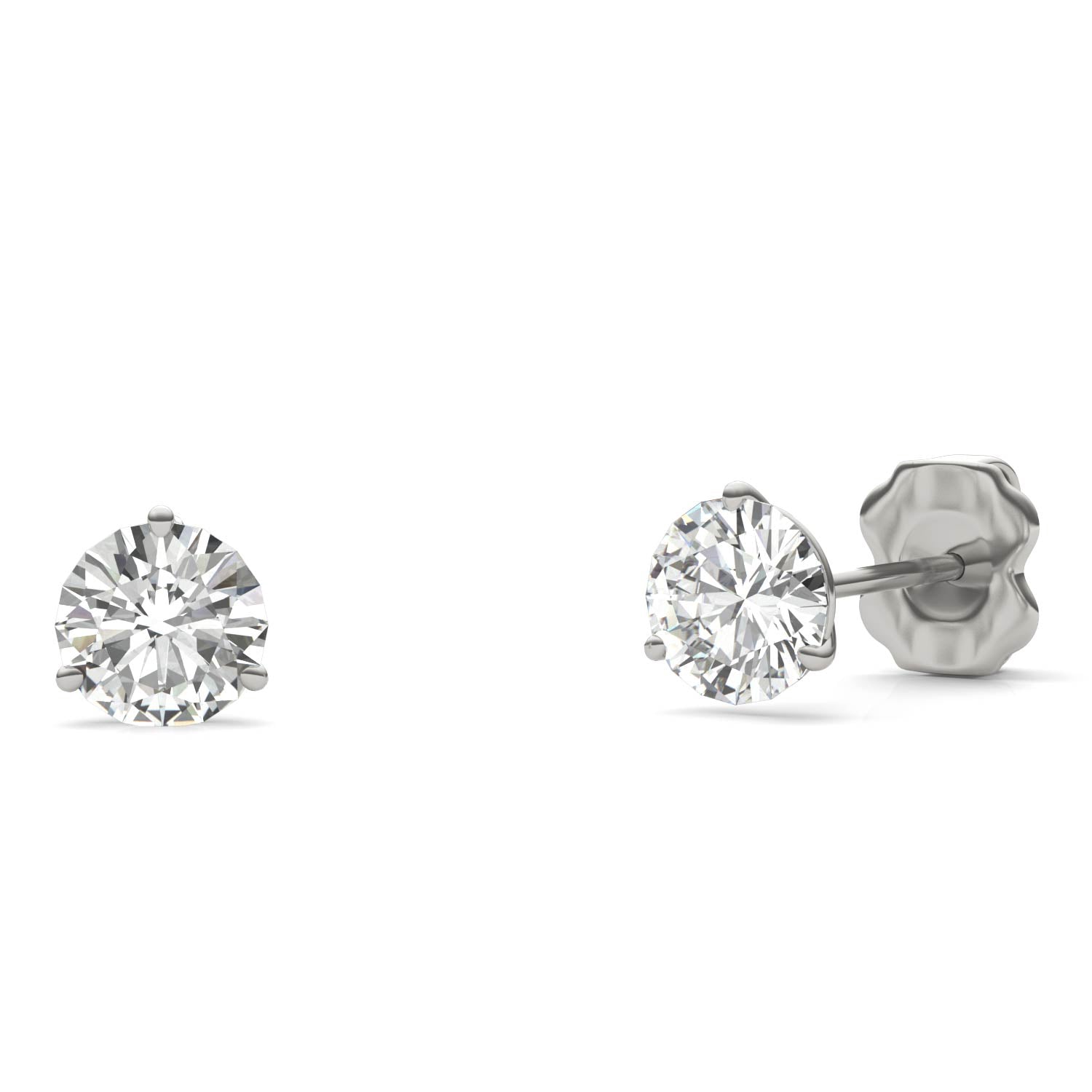 1.20 CTW DEW Round Forever Bright™ Moissanite Earrings