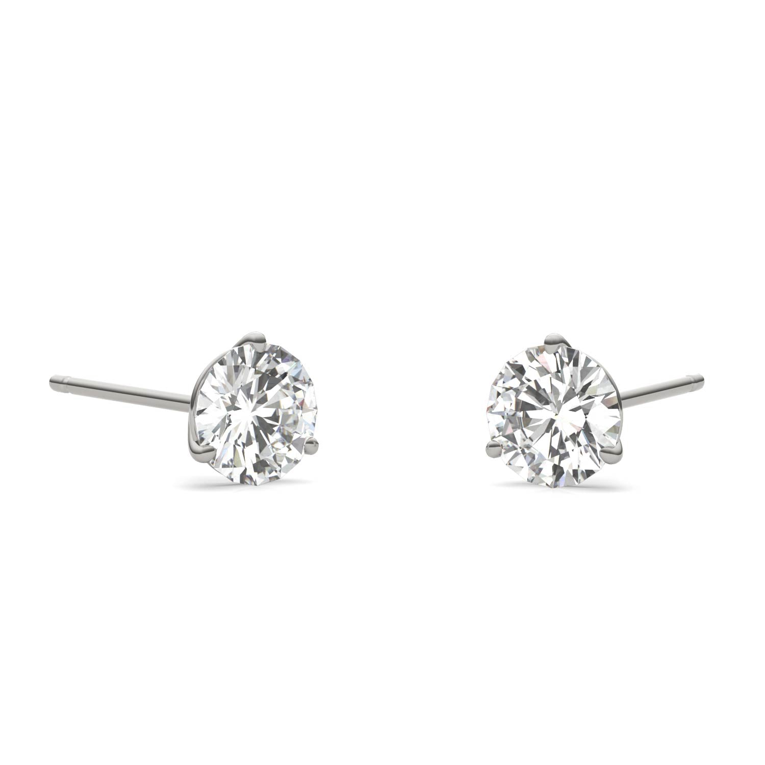 1.20 CTW DEW Round Forever Bright™ Moissanite Earrings