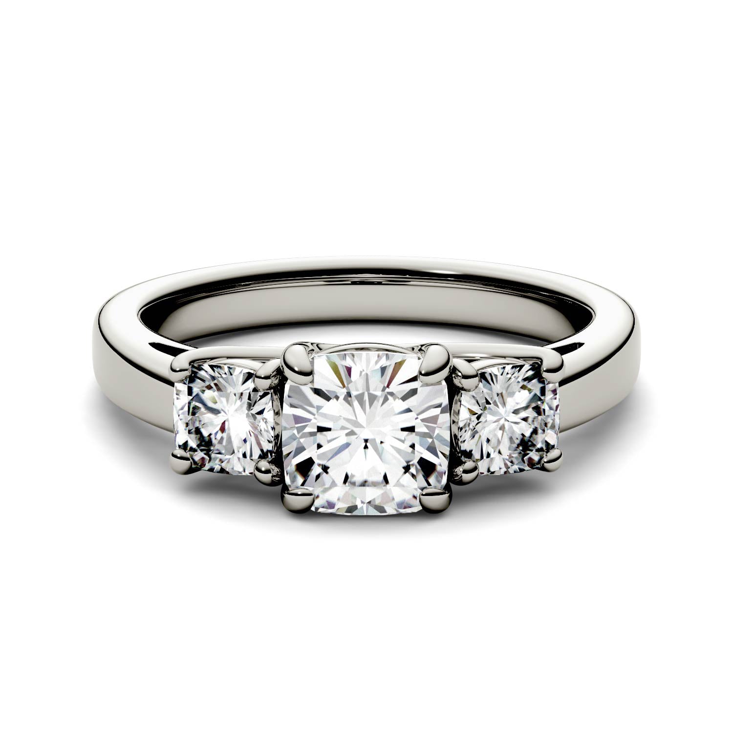 1.76 CTW DEW Cushion Forever Bright™ Moissanite Ring