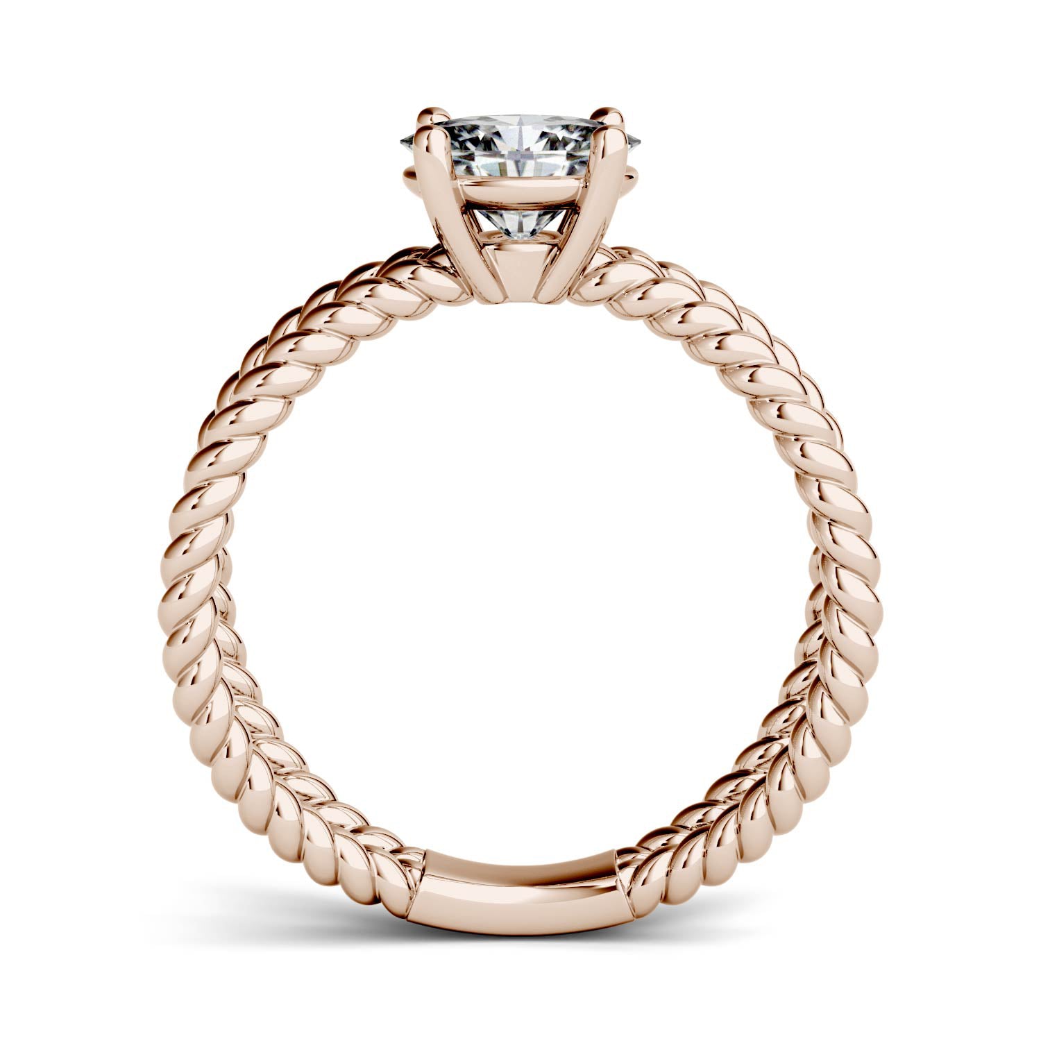 0.90 CTW DEW Oval Forever One™ Moissanite Split Shank Fashion Ring