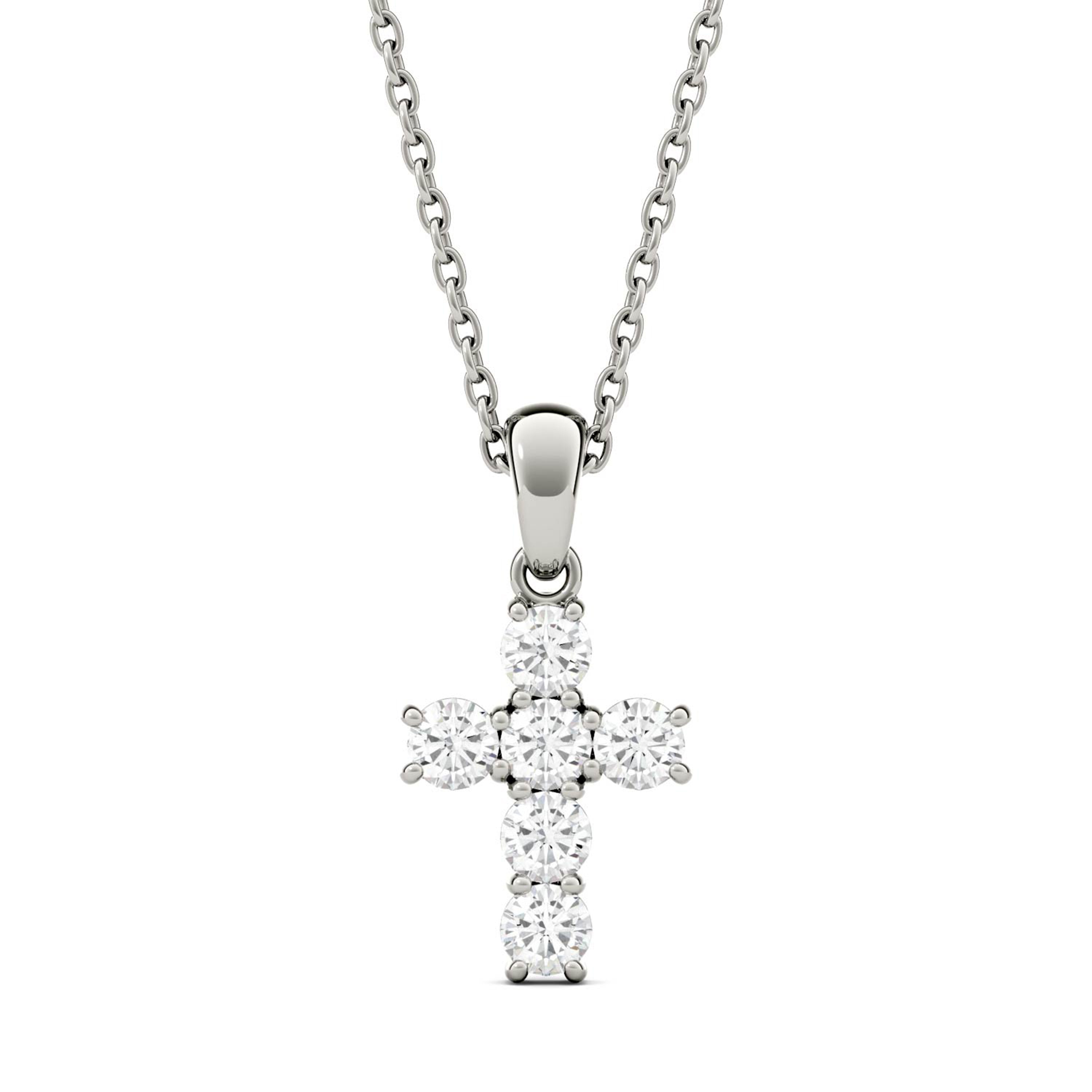 0.36 CTW DEW Round Forever One™ Moissanite Necklace