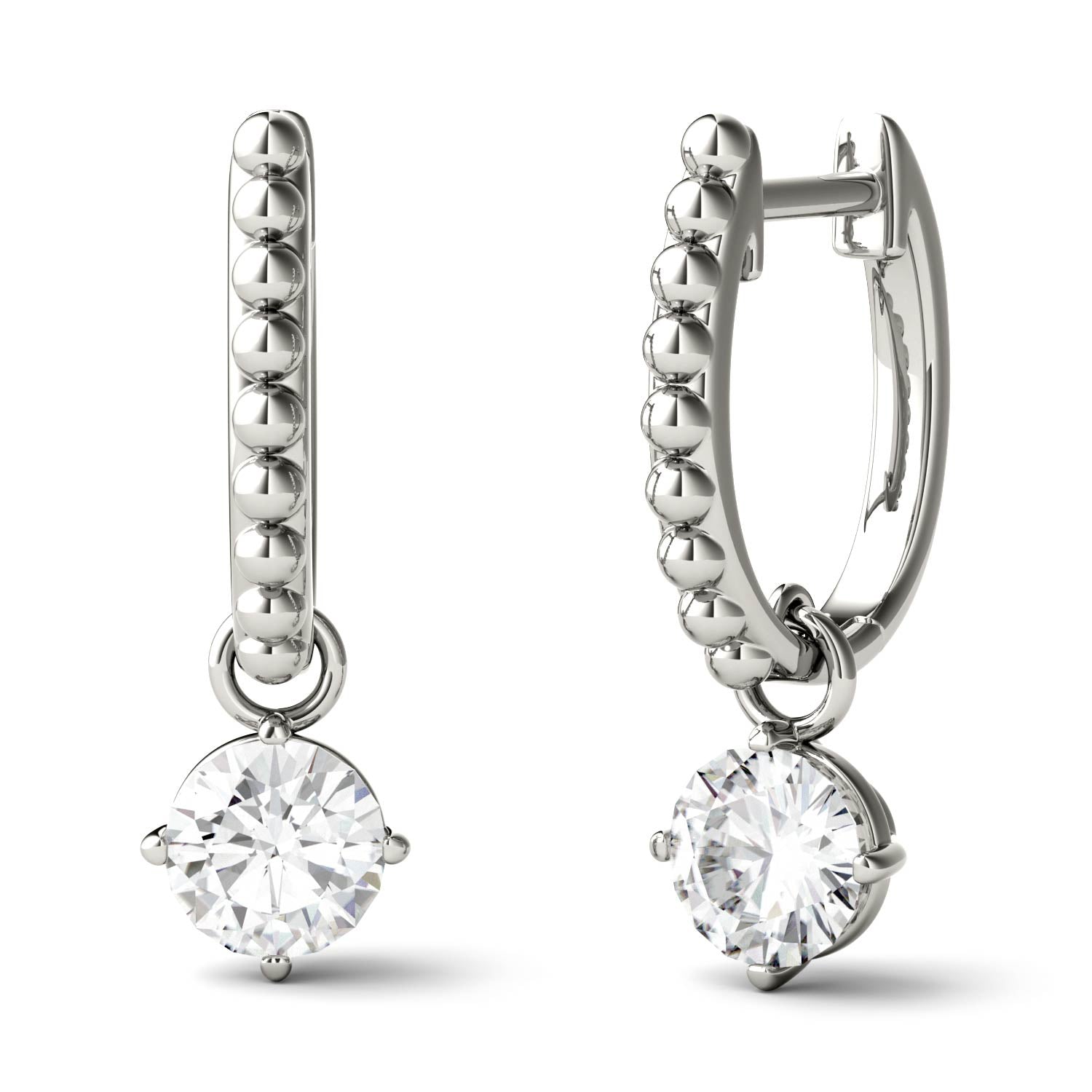 1.00 CTW DEW Round Forever Bright™ Moissanite Earrings