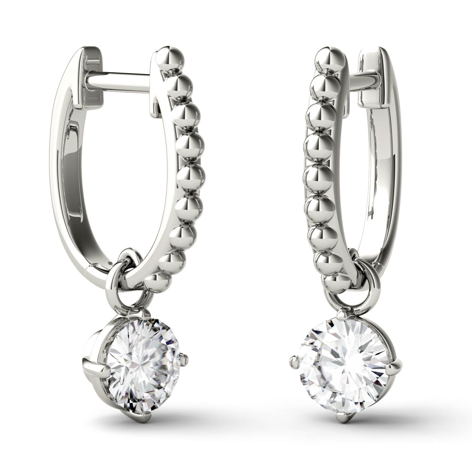 1.00 CTW DEW Round Forever Bright™ Moissanite Earrings