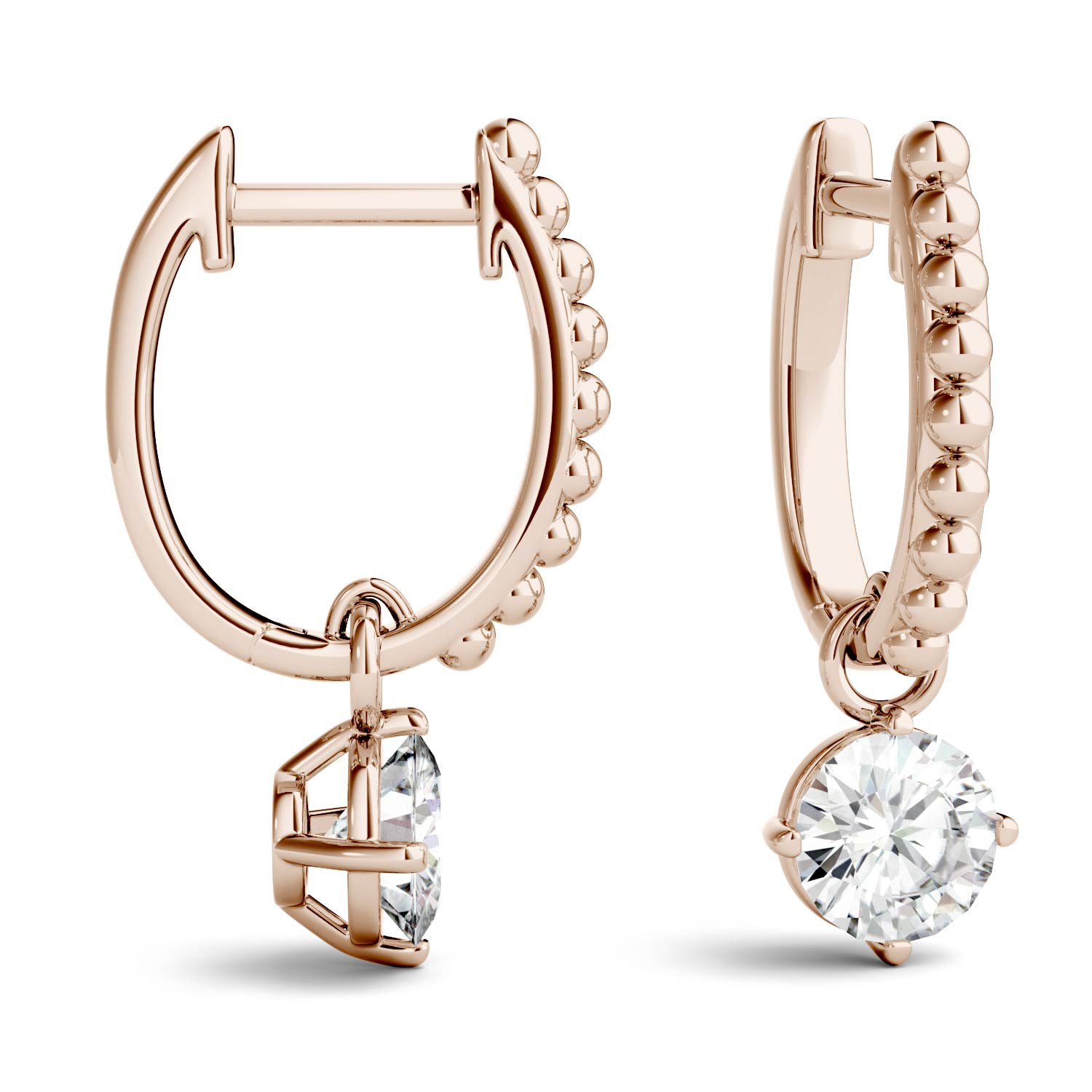 1.00 CTW DEW Round Forever Bright™ Moissanite Earrings