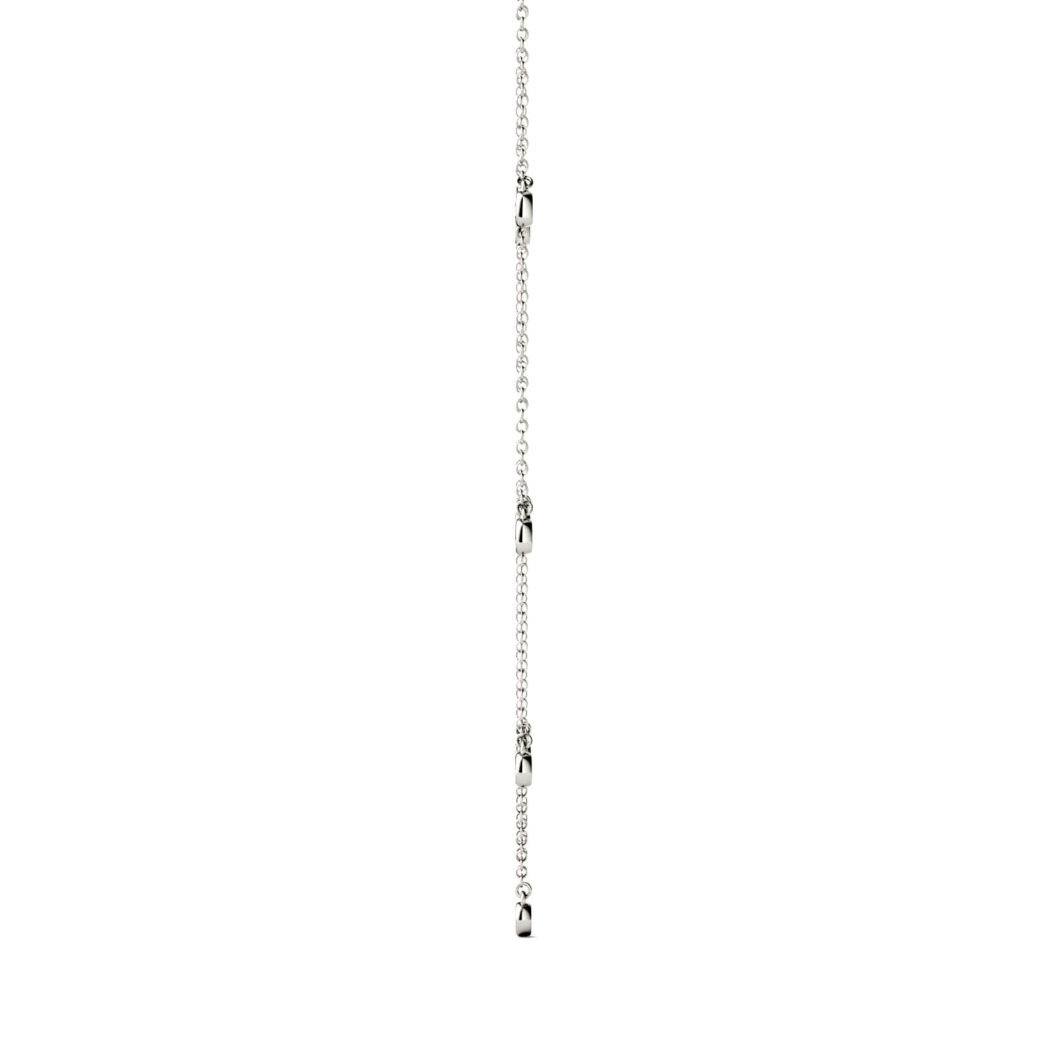 0.17 CTW DEW Round Forever One™ Moissanite Station Necklace