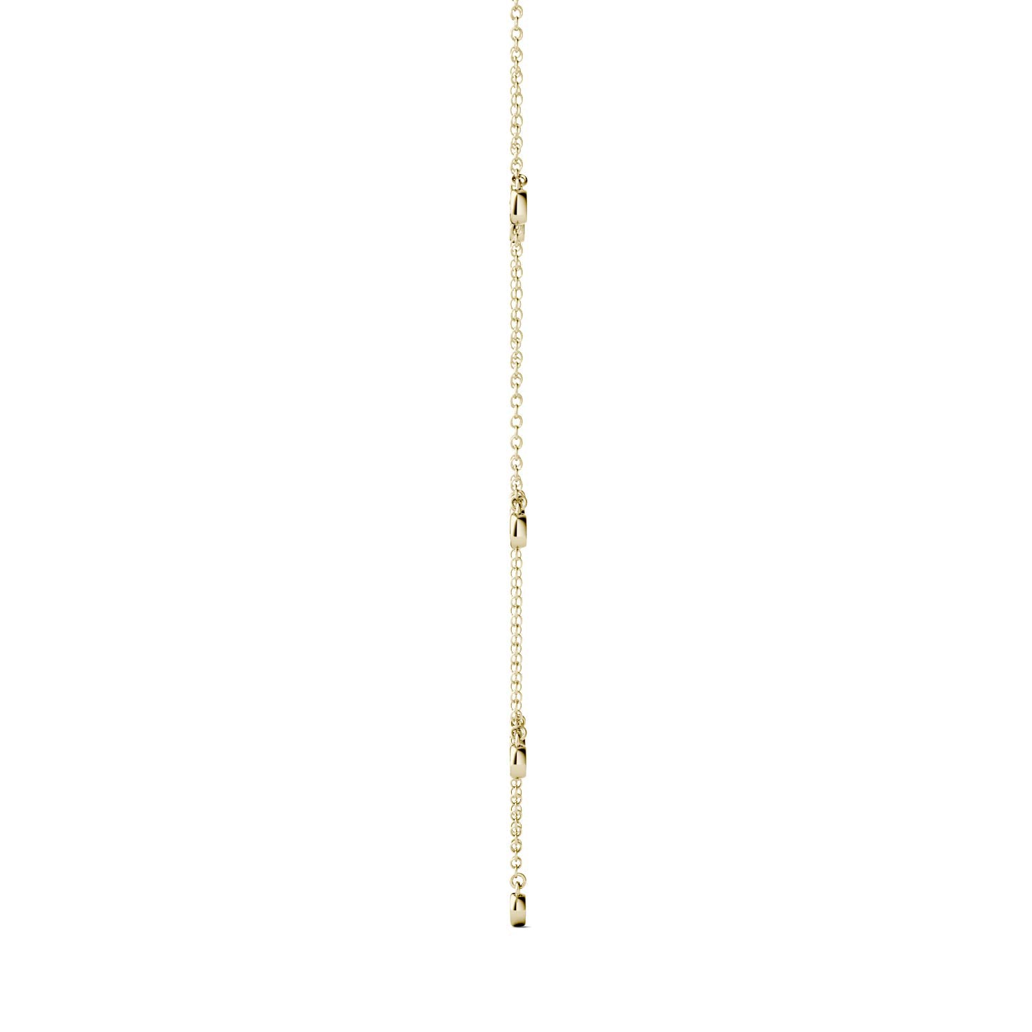 0.17 CTW DEW Round Forever One™ Moissanite Station Necklace