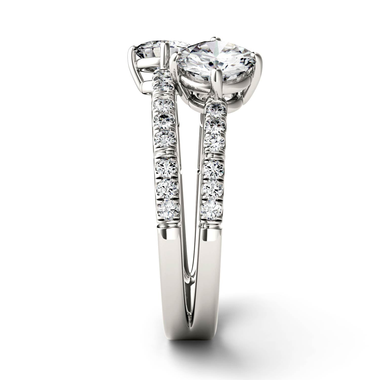 1.60 CTW DEW Round Forever Bright™ Moissanite Ring