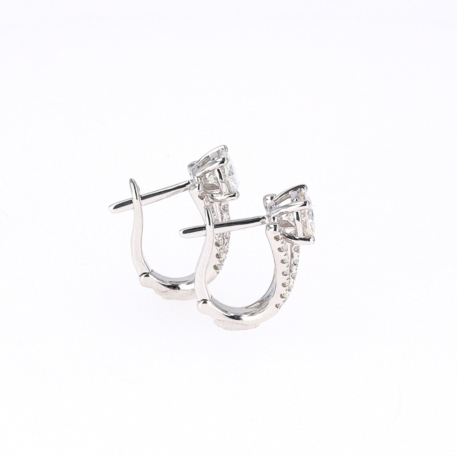 1.38 CTW DEW Round Forever One™ Moissanite Earrings