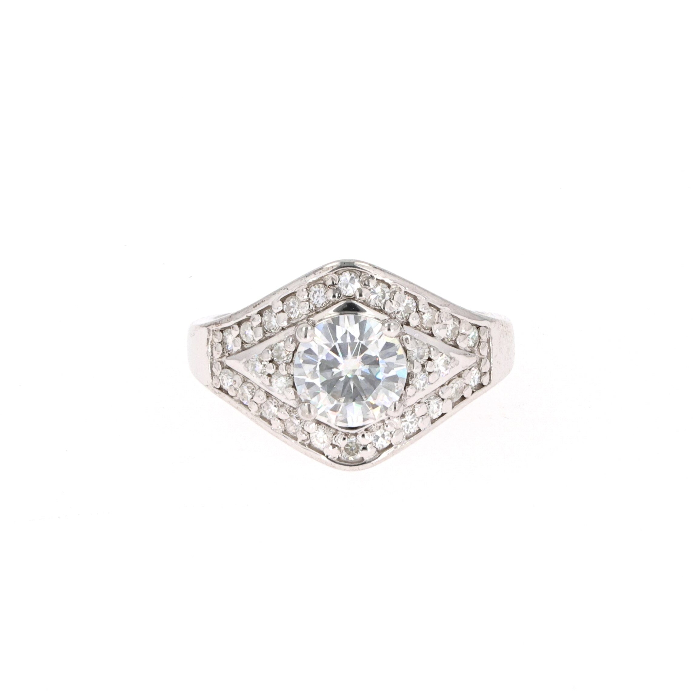 1.73 CTW DEW Round Forever Classic™ Moissanite Ring