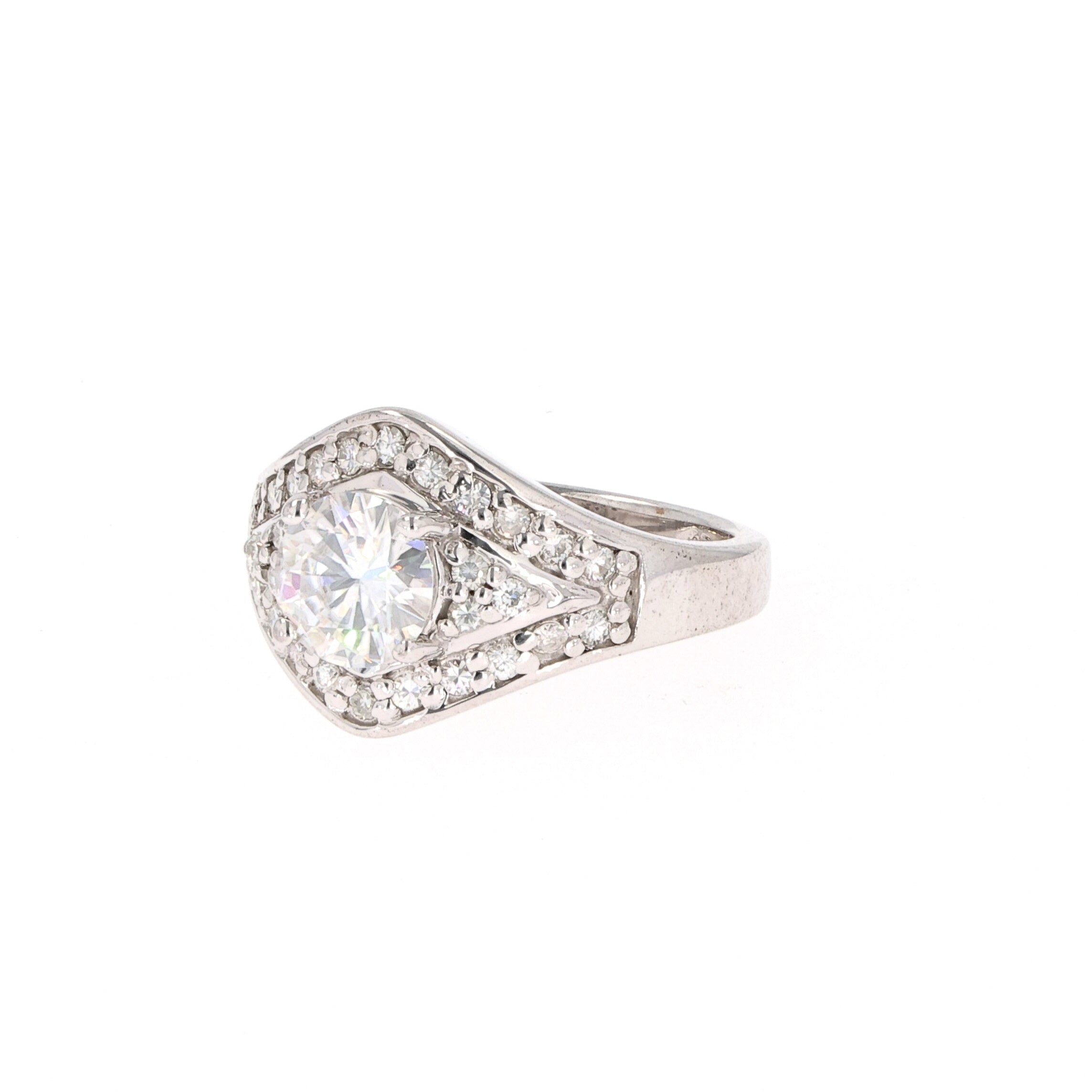 1.73 CTW DEW Round Forever Classic™ Moissanite Ring