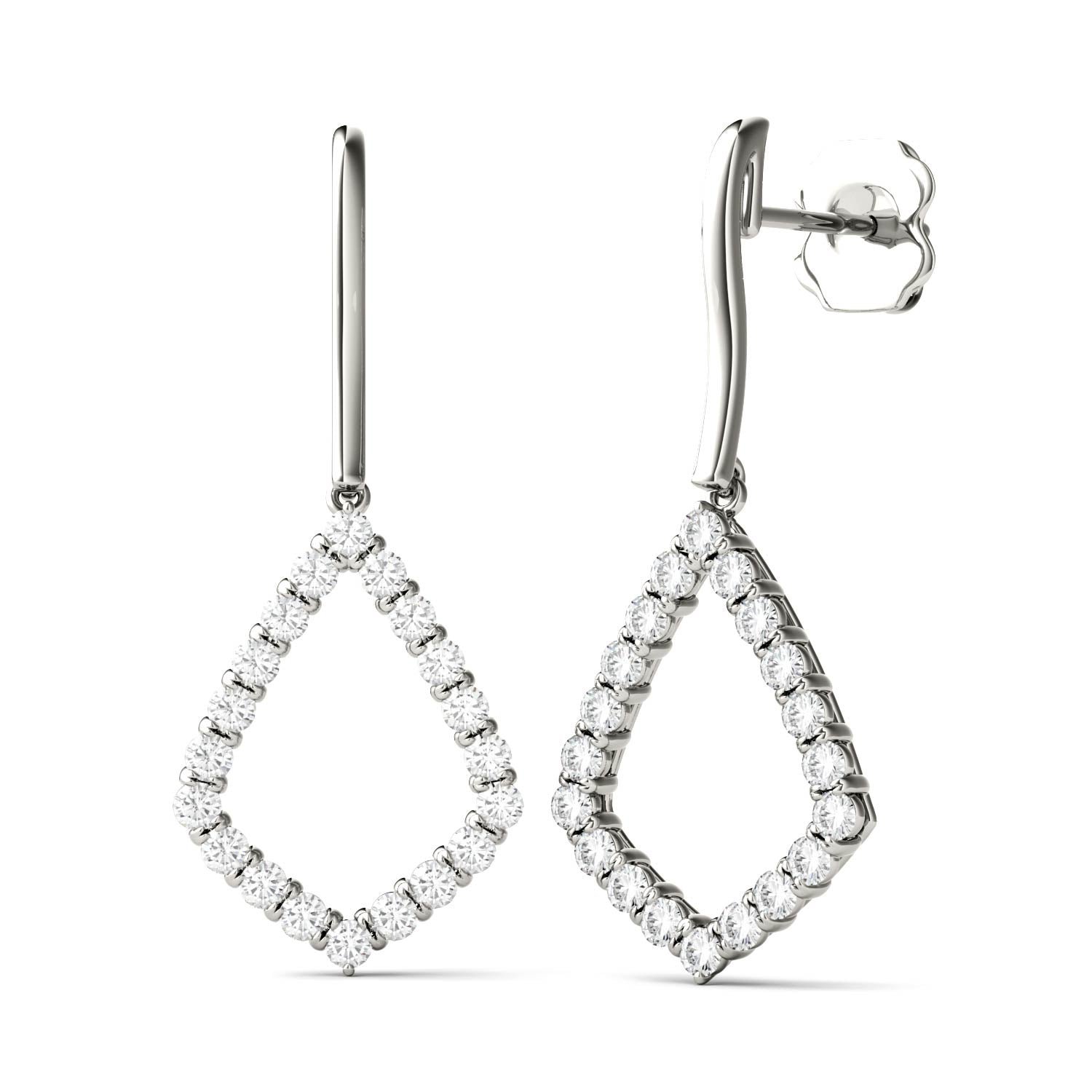 0.60 CTW DEW Round Forever Classic™ Moissanite Earrings