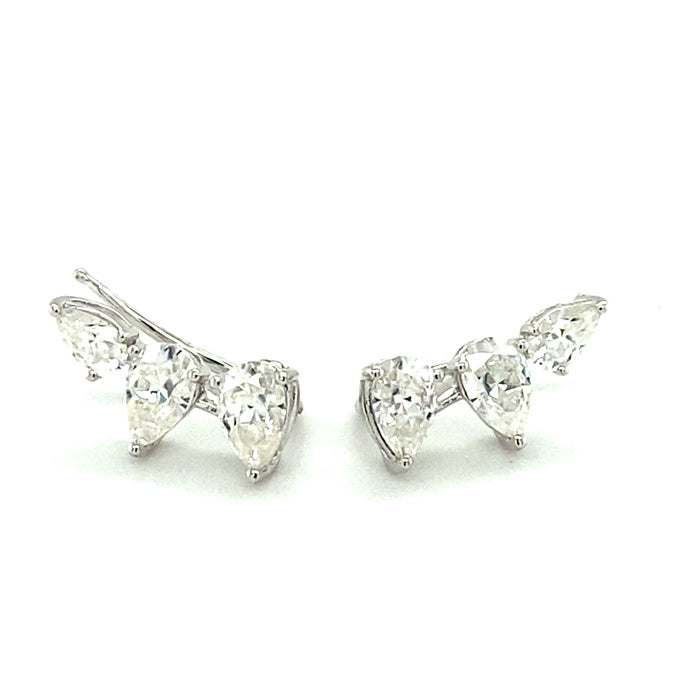 2.14 CTW DEW Pear Forever One™ Moissanite Earrings