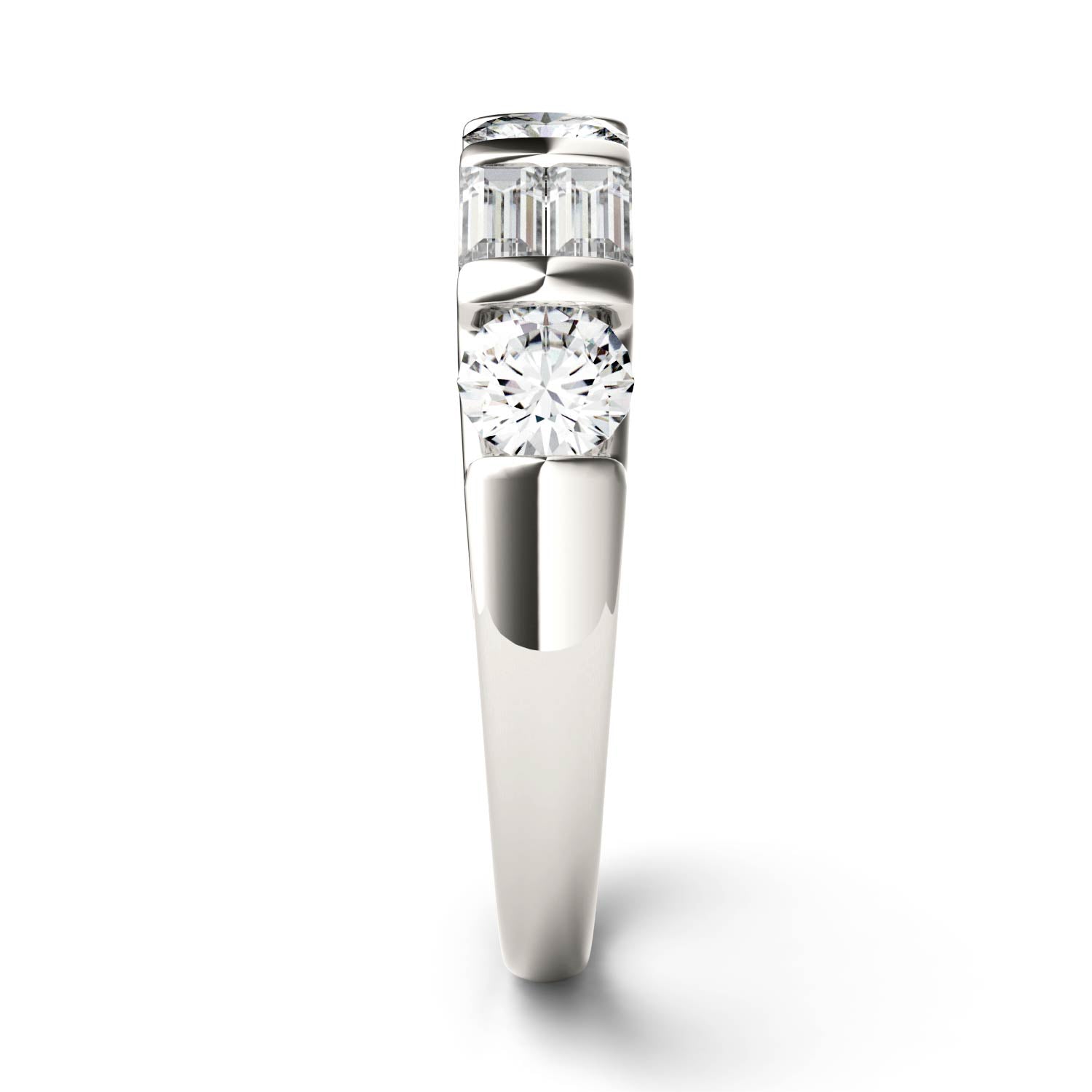 1.15 CTW DEW Straight Baguette Forever Bright™ Moissanite Ring