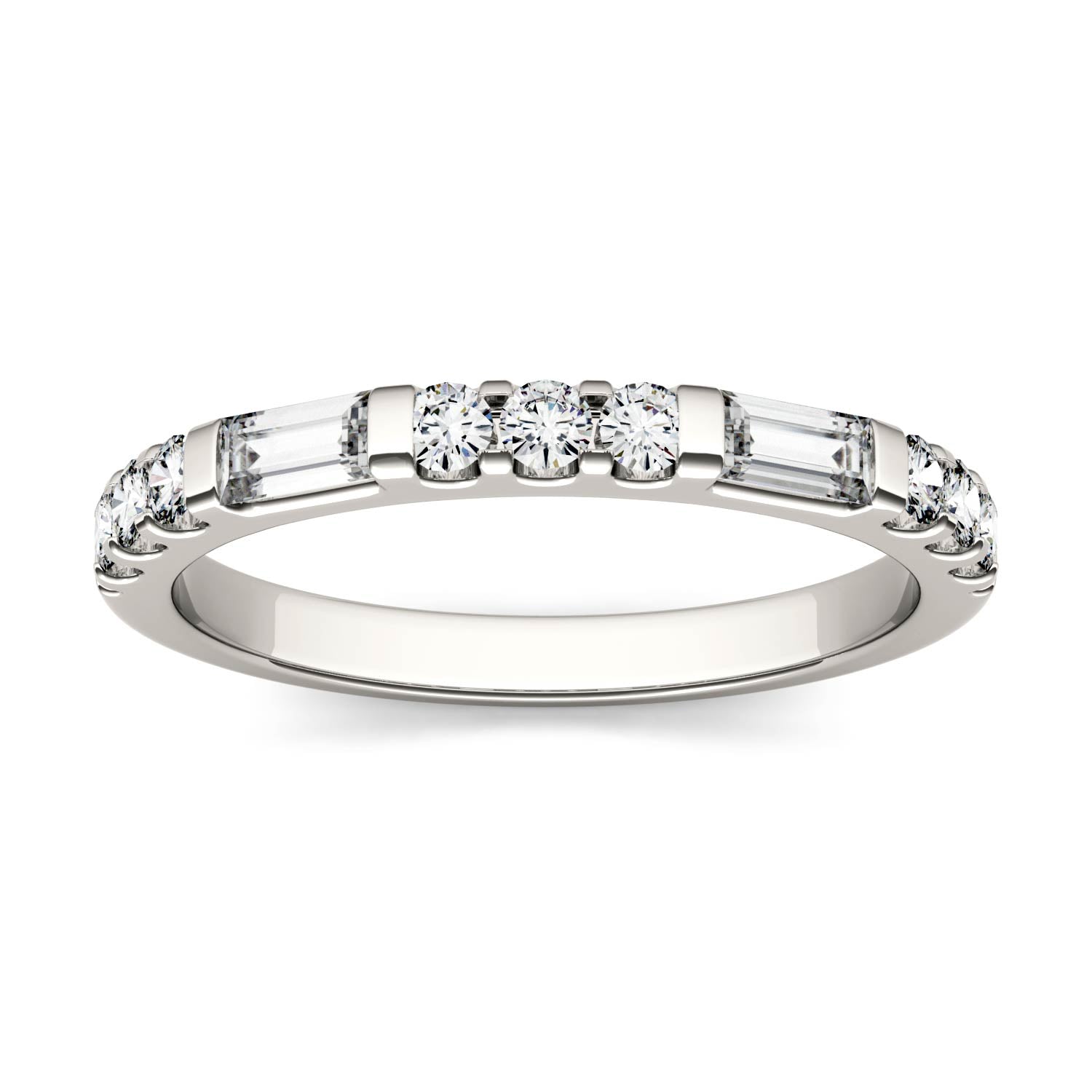 0.50 CTW DEW Straight Baguette Forever Bright™ Moissanite Ring