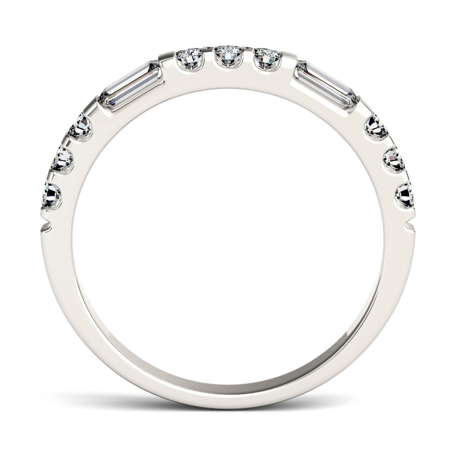 0.50 CTW DEW Straight Baguette Forever Bright™ Moissanite Ring
