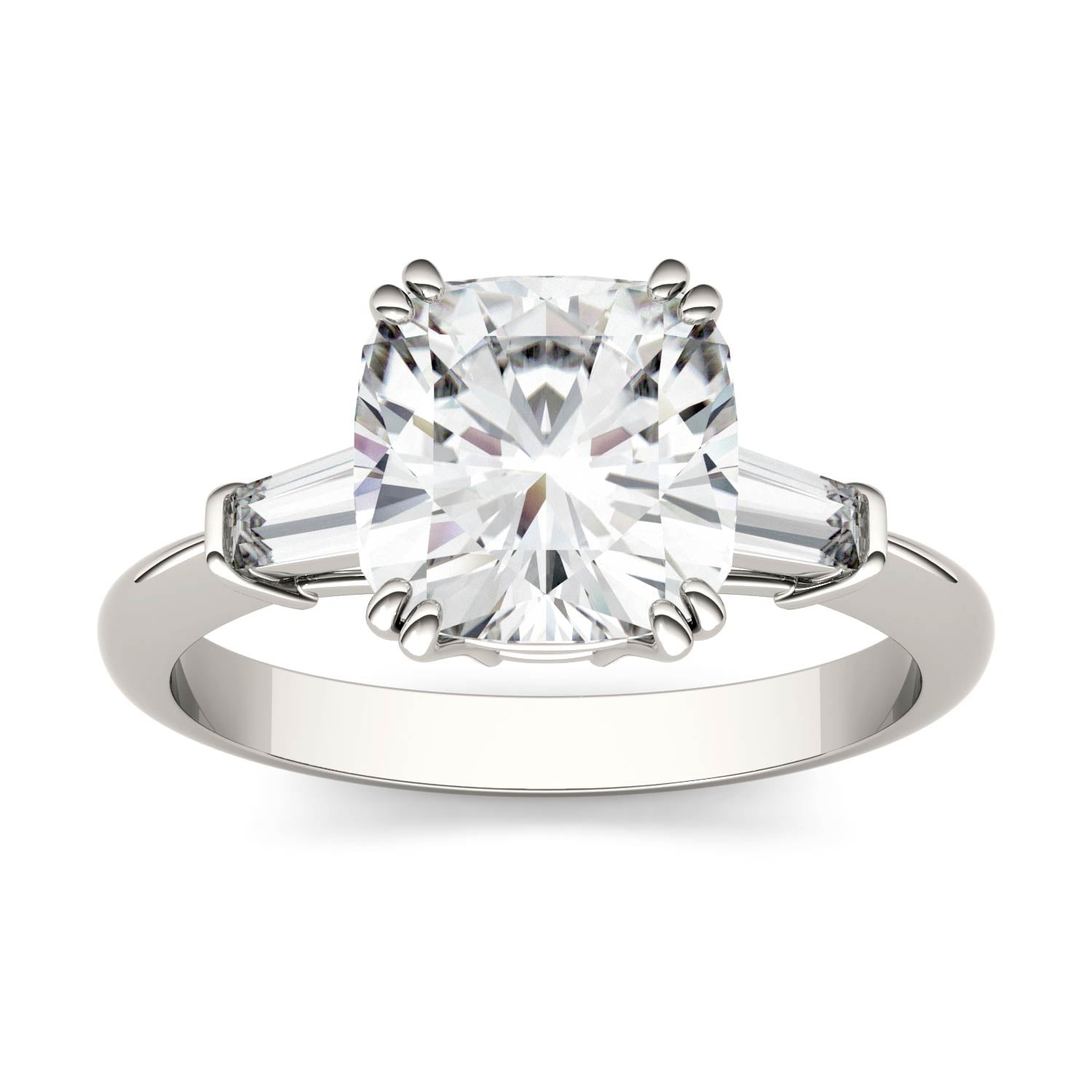 2.74 CTW DEW Cushion Forever Bright™ Moissanite Ring