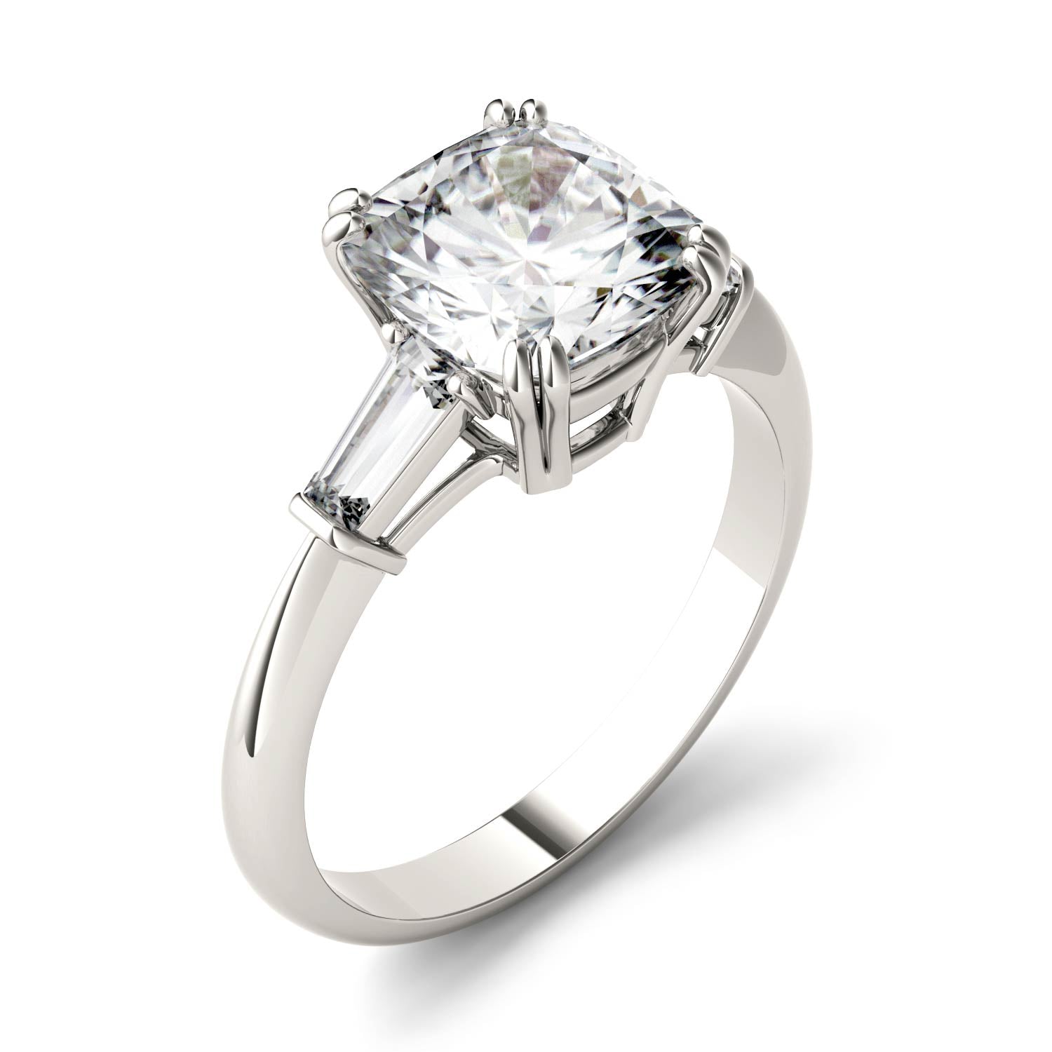 2.74 CTW DEW Cushion Forever Bright™ Moissanite Ring