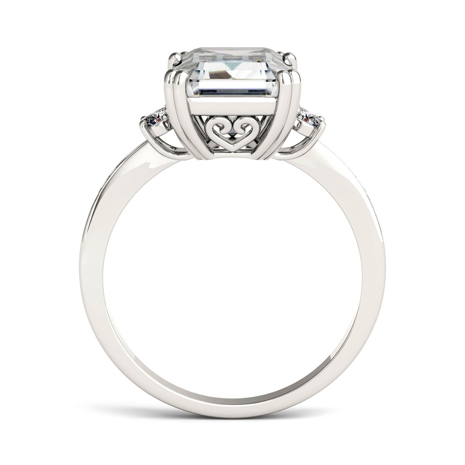 3.69 CTW DEW Emerald Forever One™ Moissanite Ring