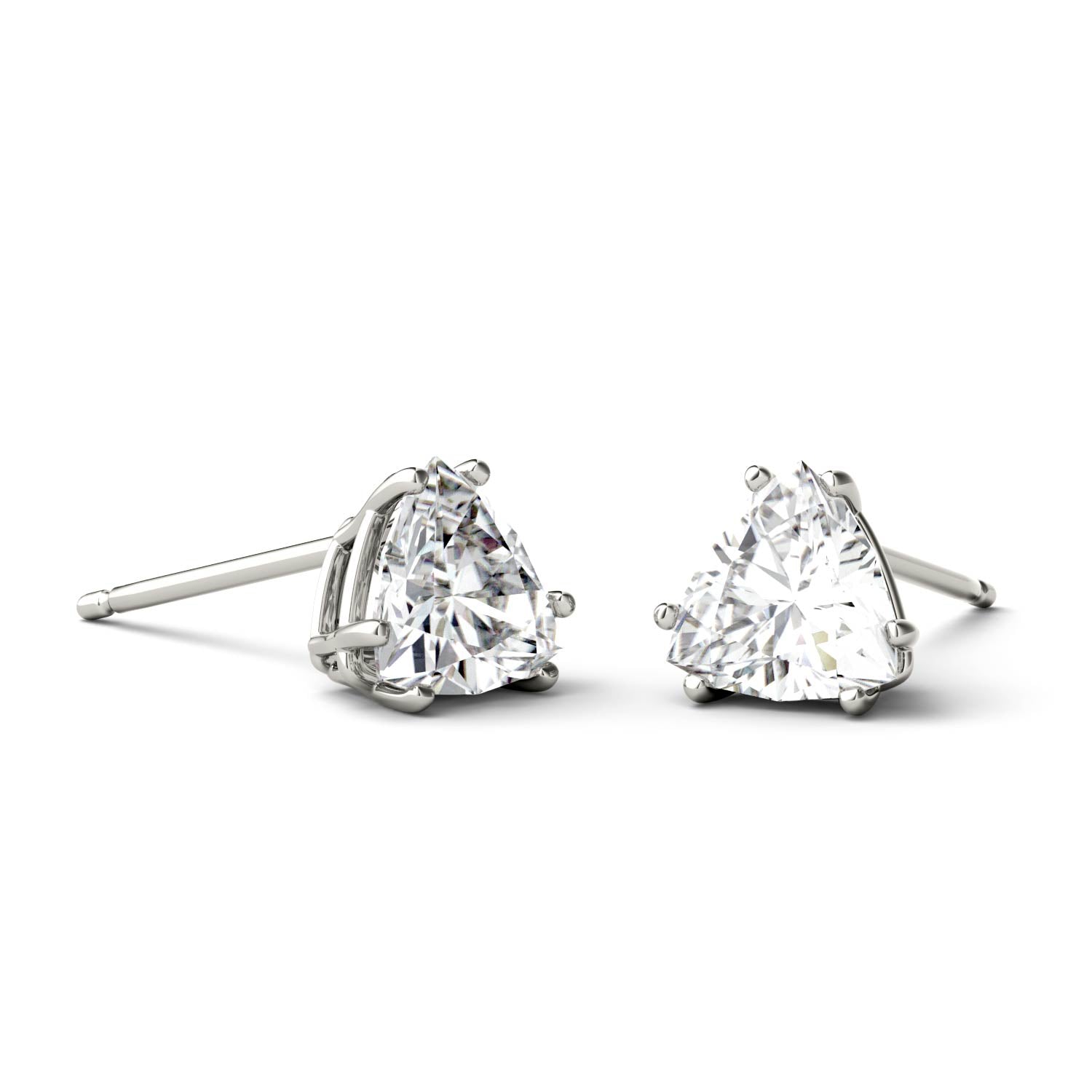 1.00 CTW DEW Trillion Forever One™ Moissanite Stud Earrings
