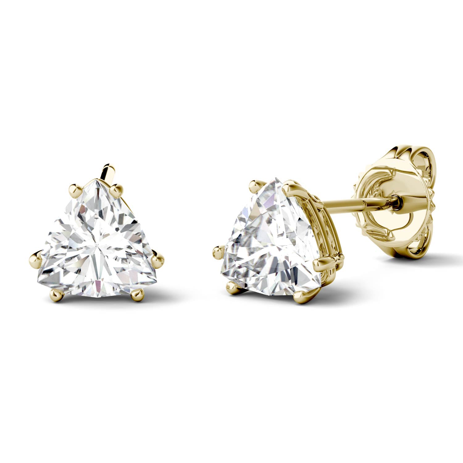 1.00 CTW DEW Trillion Forever One™ Moissanite Stud Earrings