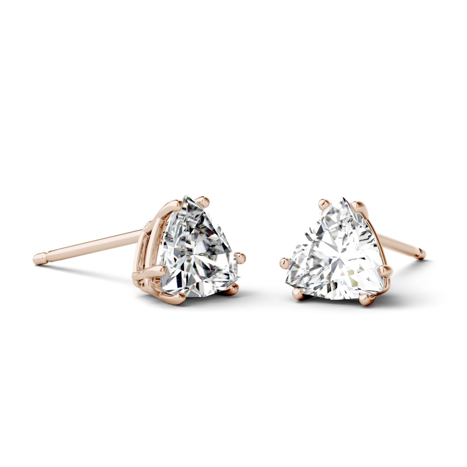 1.00 CTW DEW Trillion Forever One™ Moissanite Stud Earrings