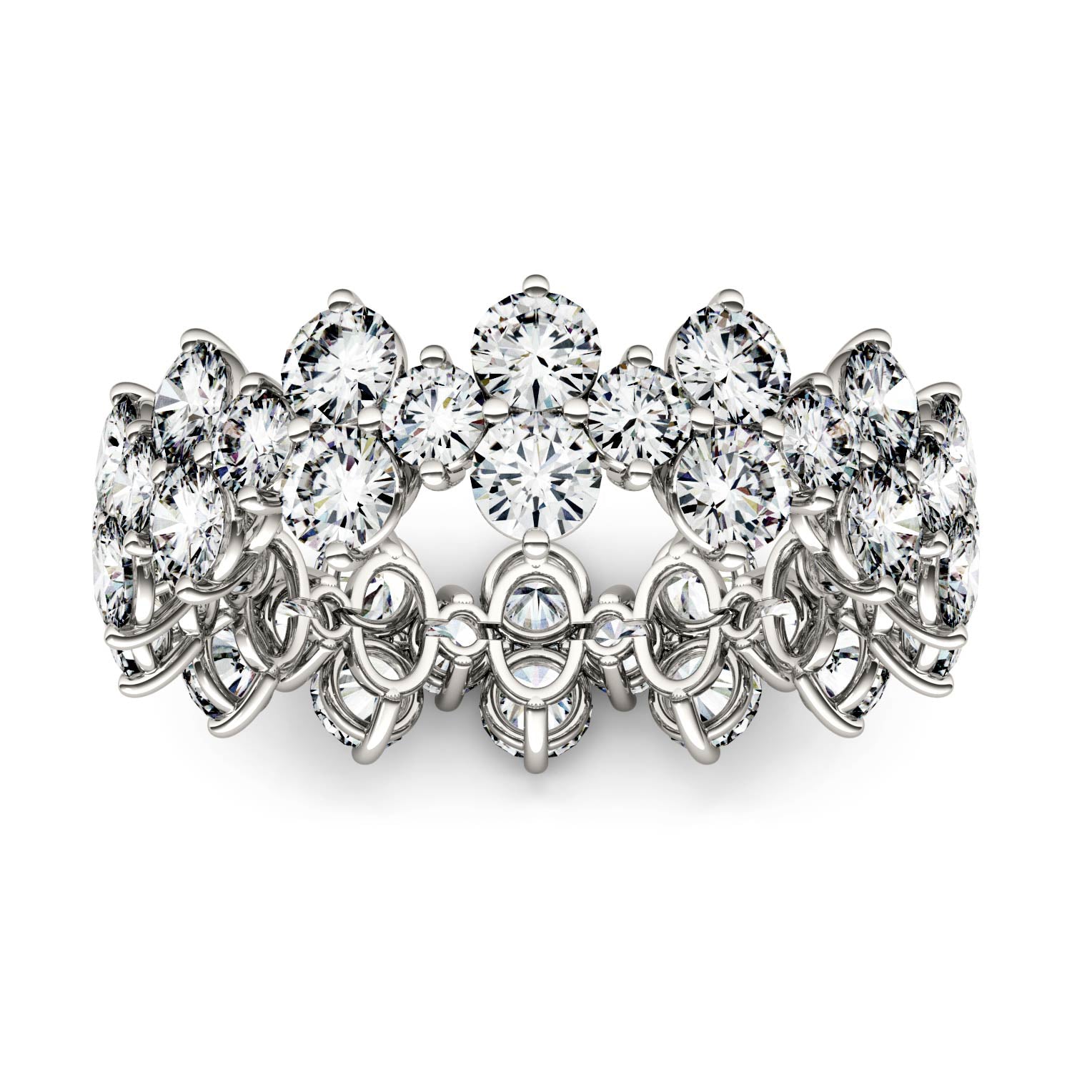 3.64 CTW DEW Round Forever One™ Moissanite Ring