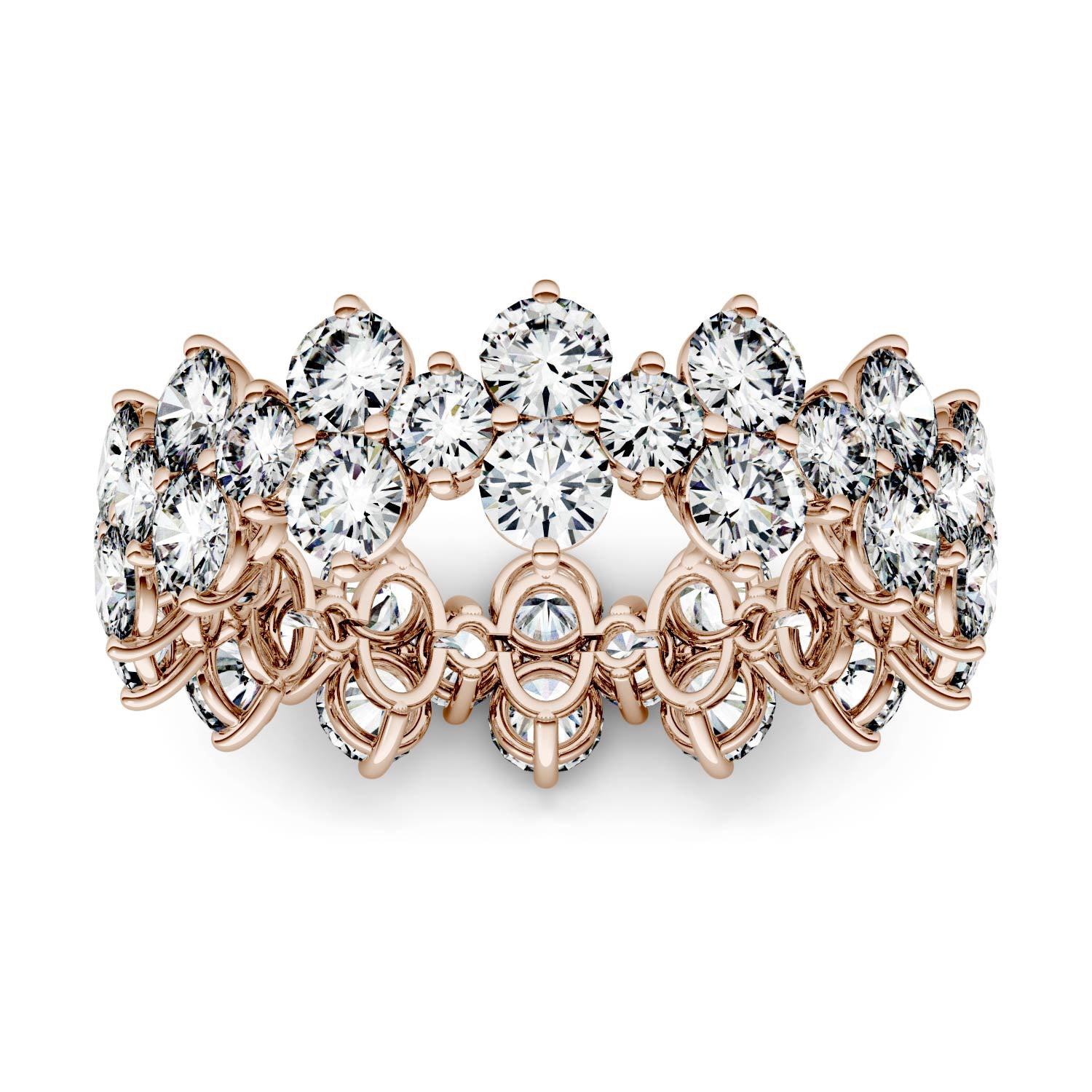 3.64 CTW DEW Round Forever One™ Moissanite Ring