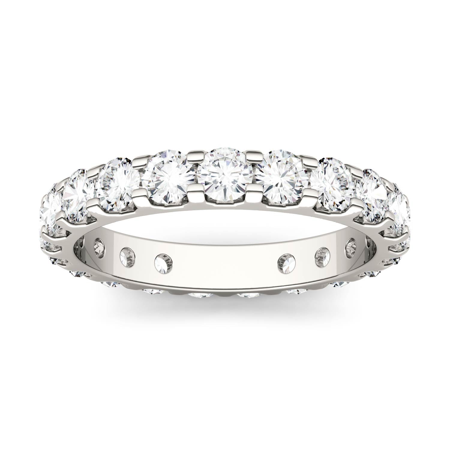 2.10 CTW DEW Round Forever One™ Moissanite Eternity Band Ring