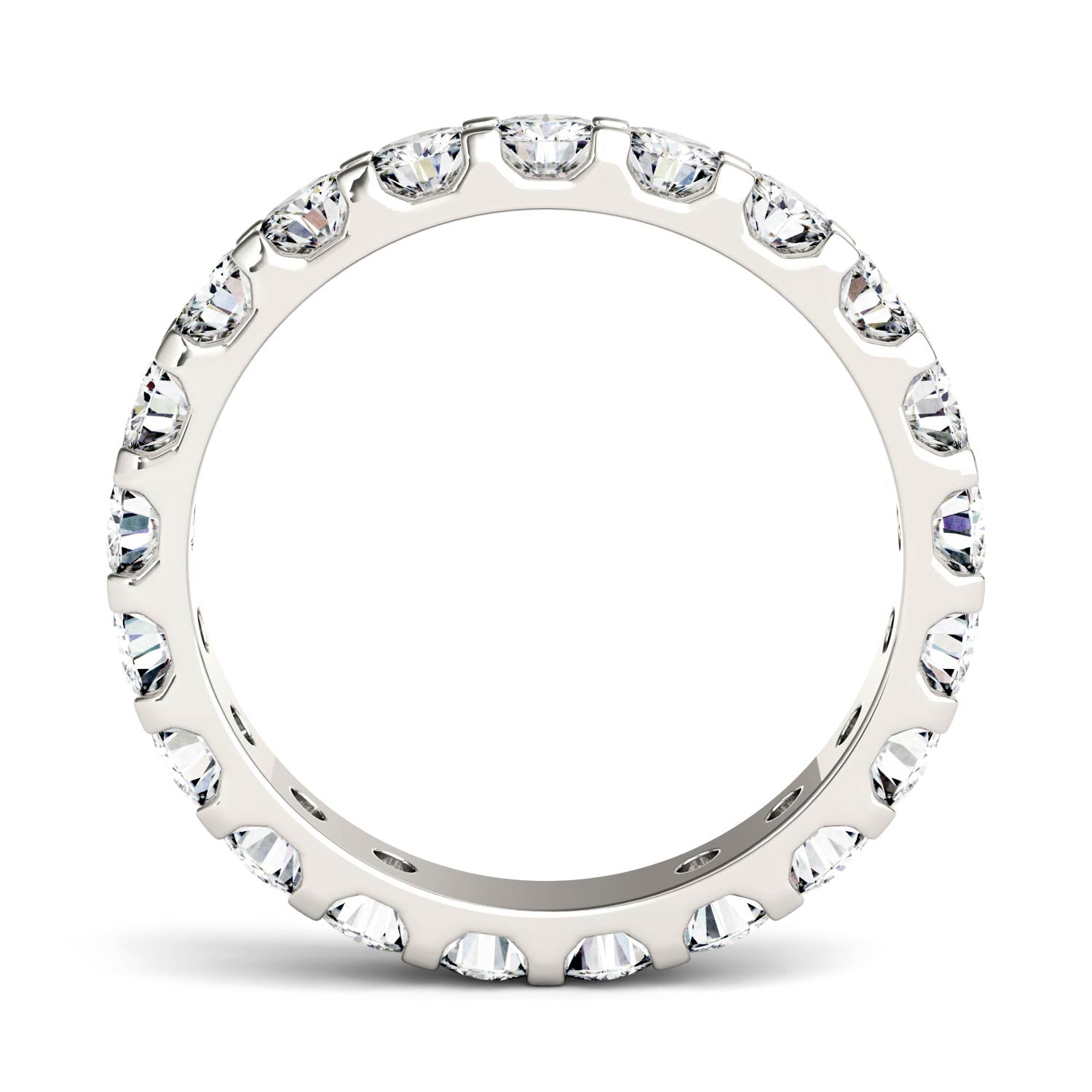 2.10 CTW DEW Round Forever One™ Moissanite Eternity Band Ring