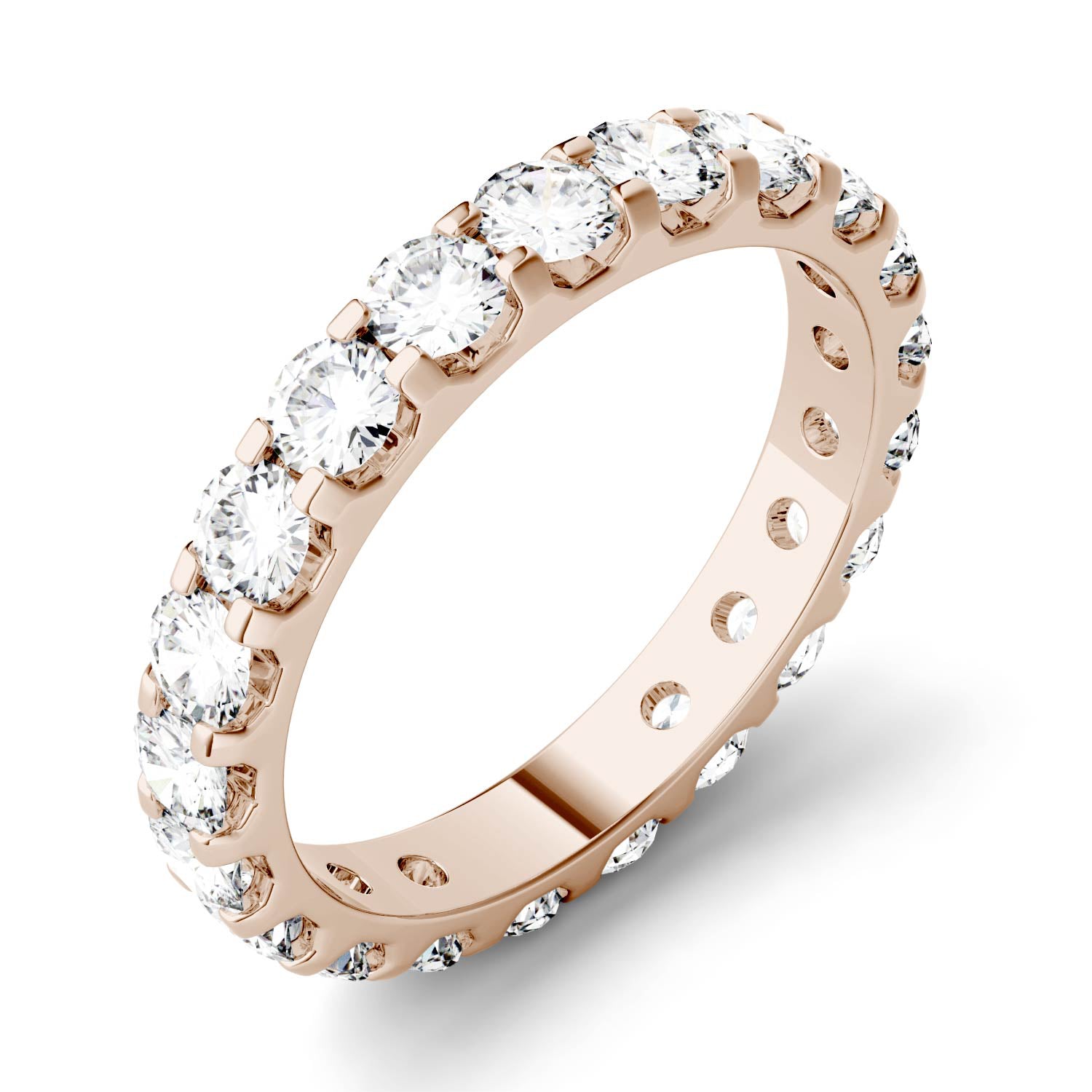 2.10 CTW DEW Round Forever One™ Moissanite Eternity Band Ring