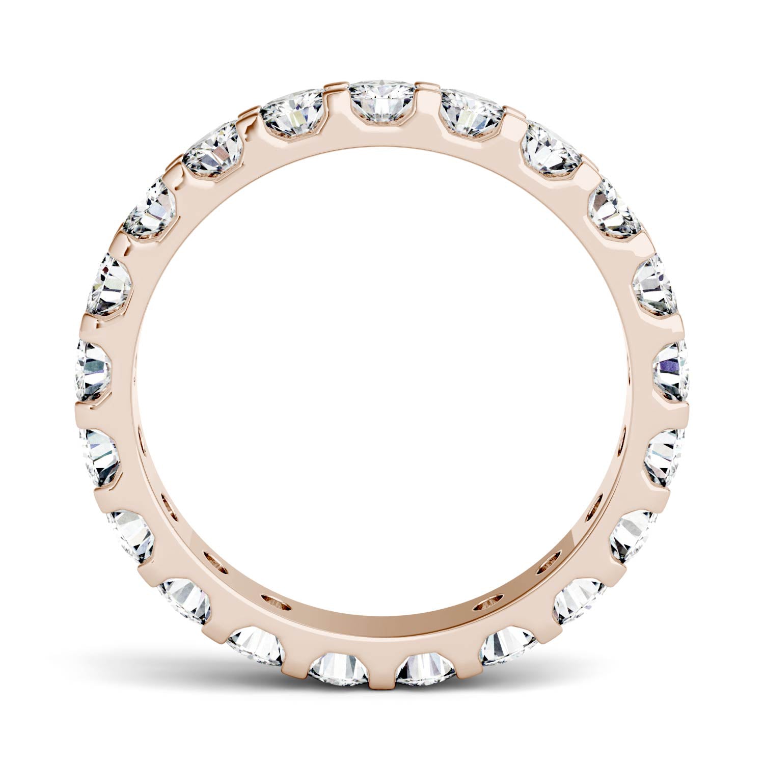 2.10 CTW DEW Round Forever One™ Moissanite Eternity Band Ring