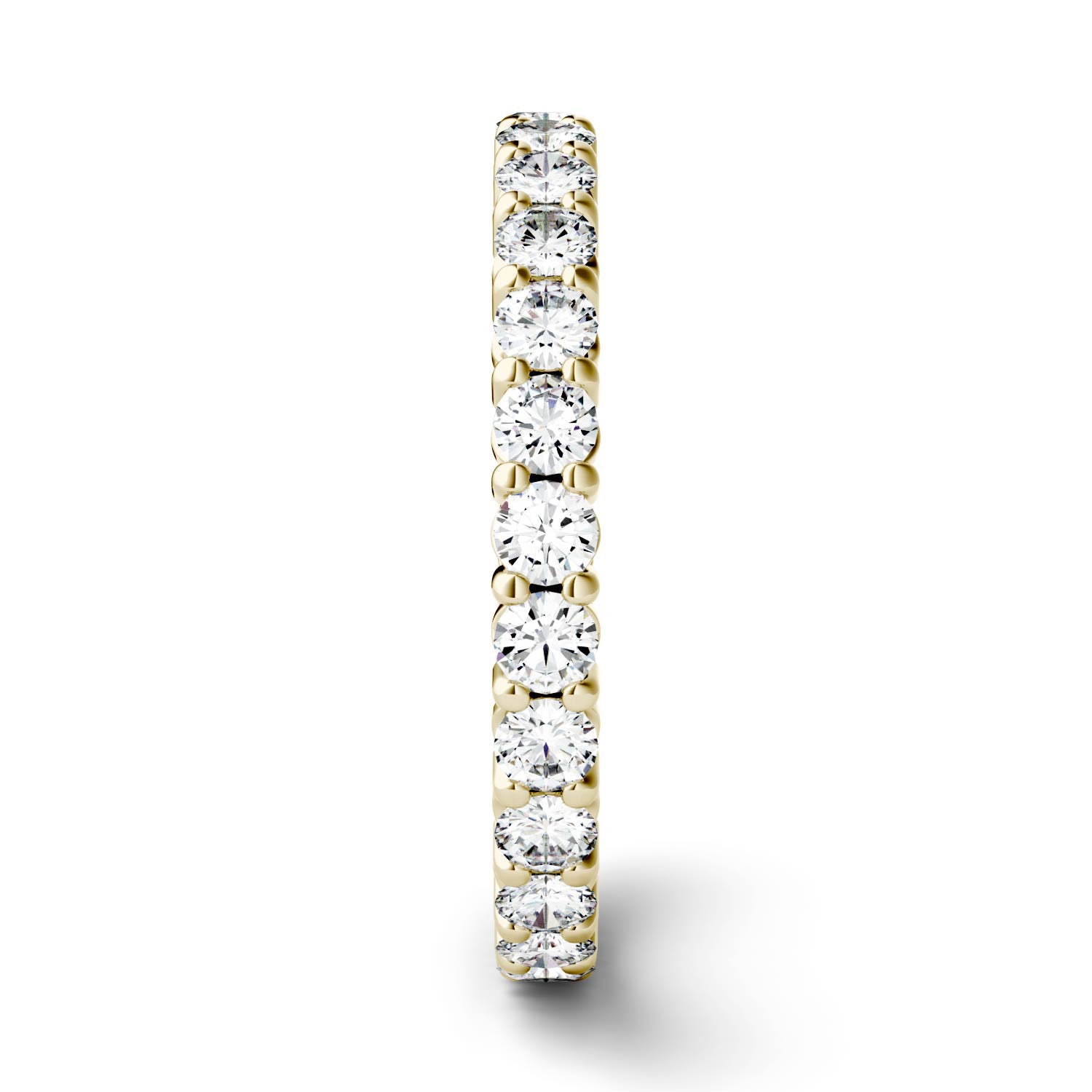 1.08 CTW DEW Round Forever One™ Moissanite Prong Set Eternity Band Ring