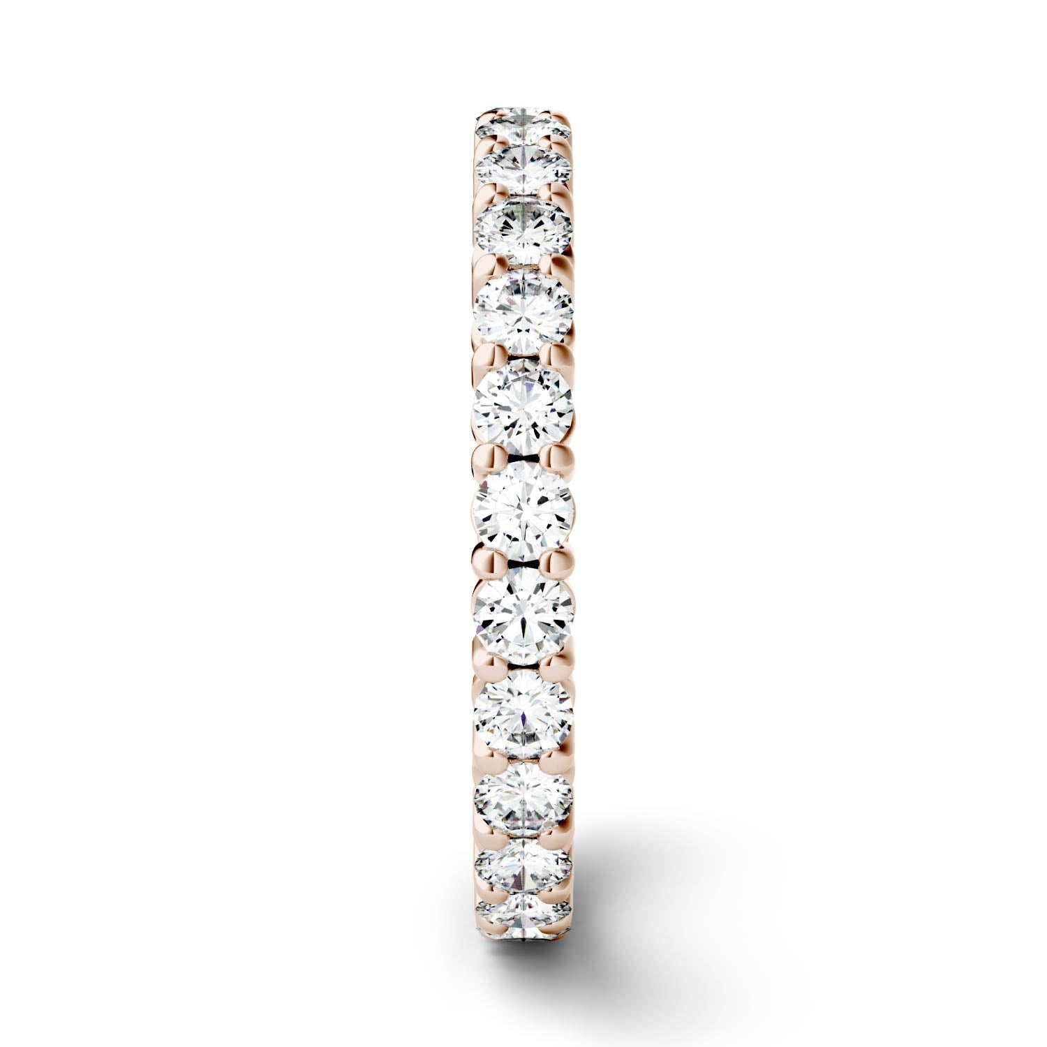 1.08 CTW DEW Round Forever One™ Moissanite Prong Set Eternity Band Ring
