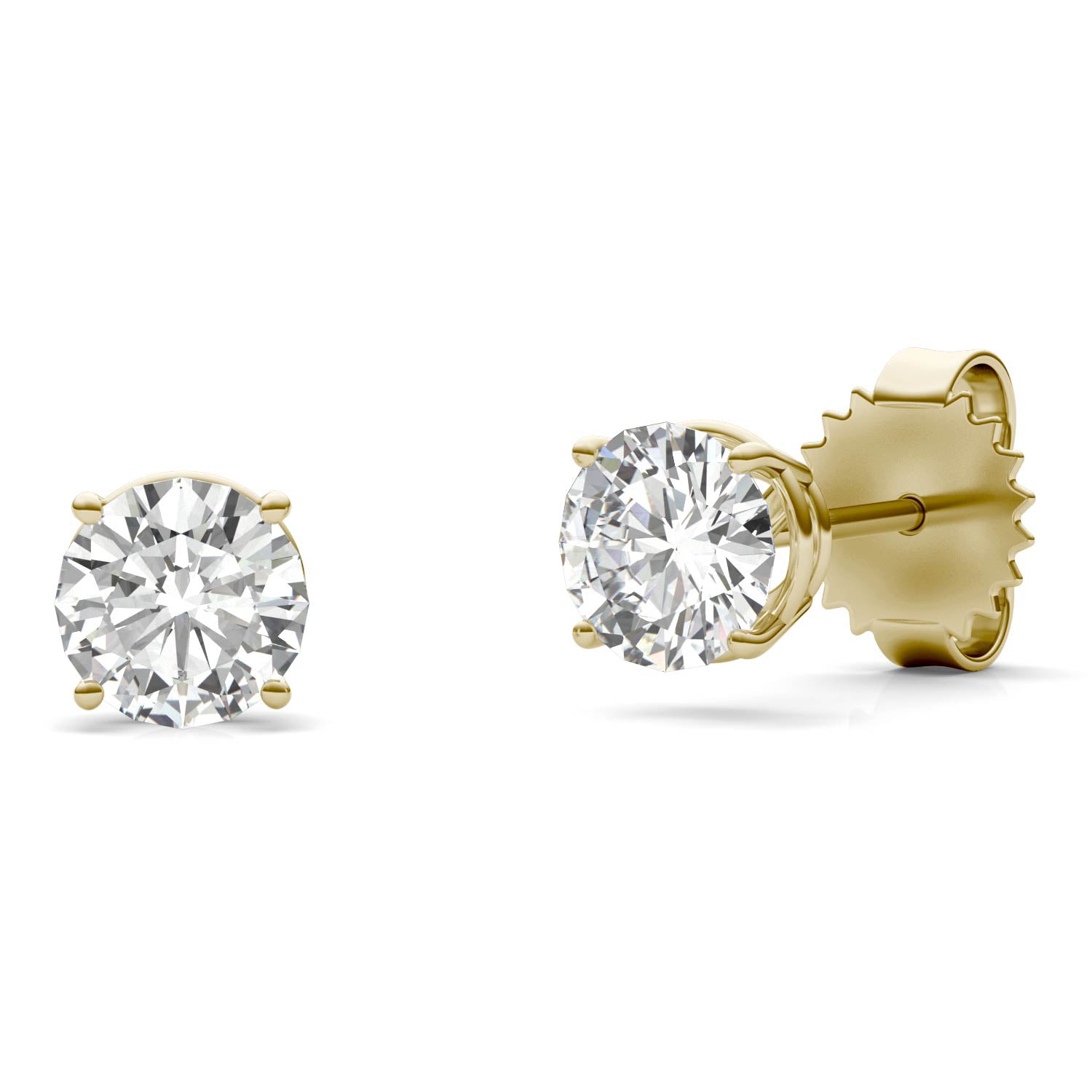 1.60 CTW DEW Round Forever Bright™ Moissanite Earrings