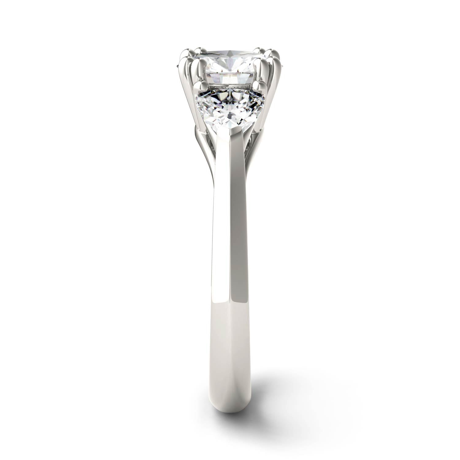 1.71 CTW DEW Round Forever One™ Moissanite Ring